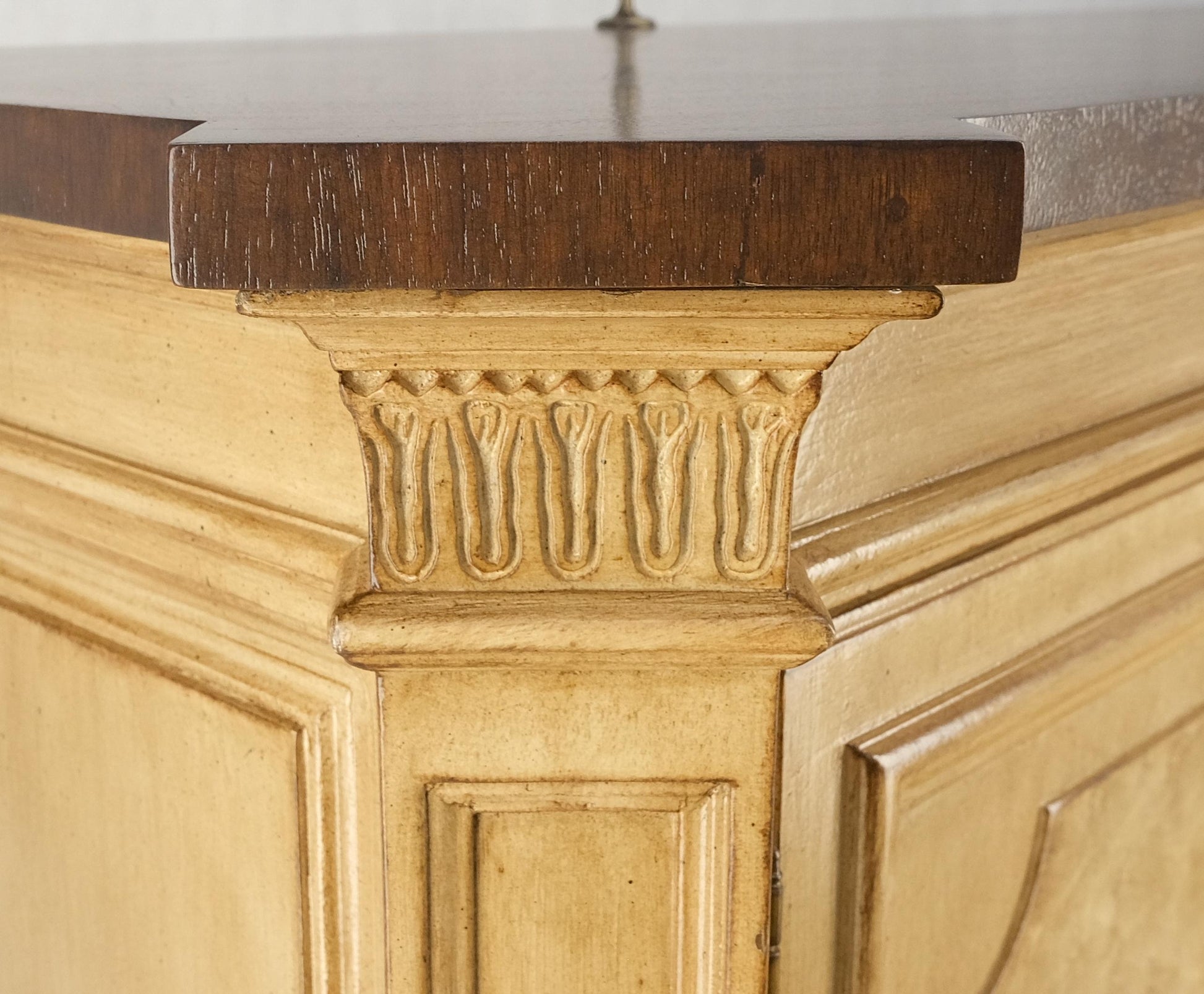 EstablishedLines Kargers Rosewood Brass Gallery Top Fitted Drawers Sideboard Buffet Credenza MINT