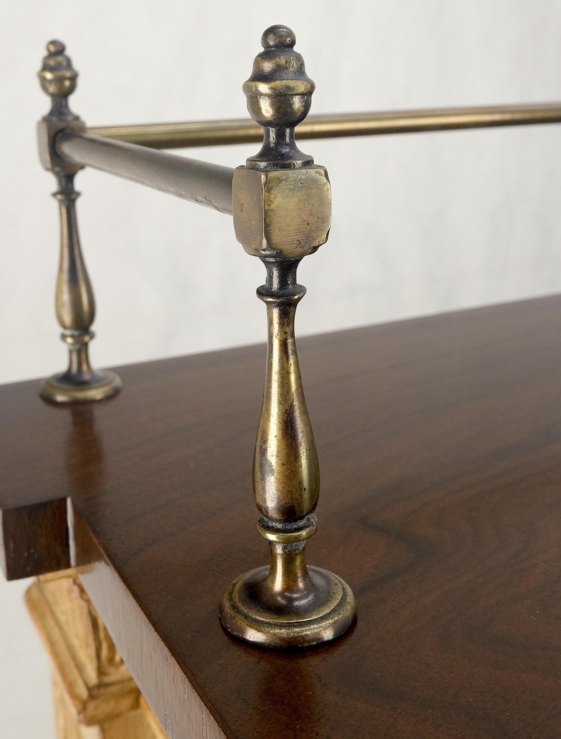 EstablishedLines Kargers Rosewood Brass Gallery Top Fitted Drawers Sideboard Buffet Credenza MINT