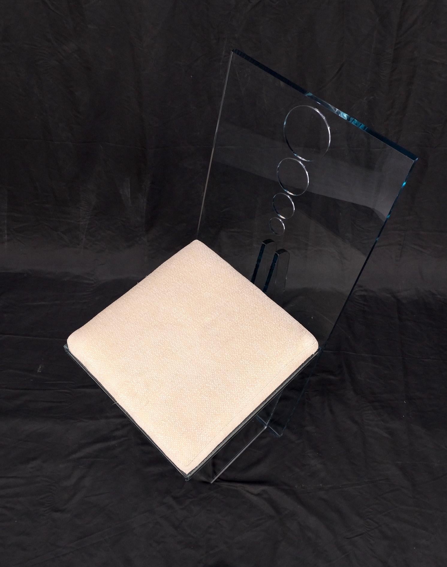 EstablishedLines Charles Hollis Jones 'Wisteria' Lucite Dining Chair Introduced, 1968