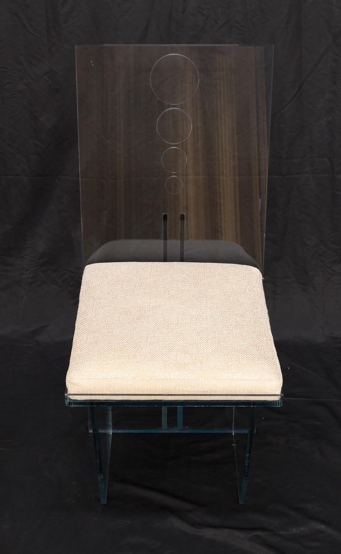 EstablishedLines Charles Hollis Jones 'Wisteria' Lucite Dining Chair Introduced, 1968