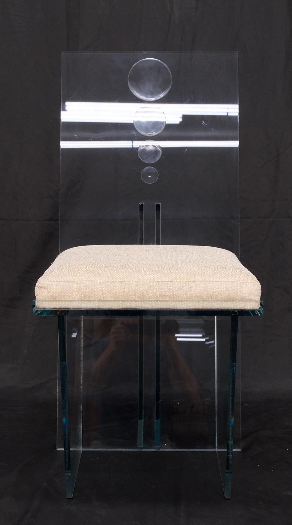 EstablishedLines Charles Hollis Jones 'Wisteria' Lucite Dining Chair Introduced, 1968