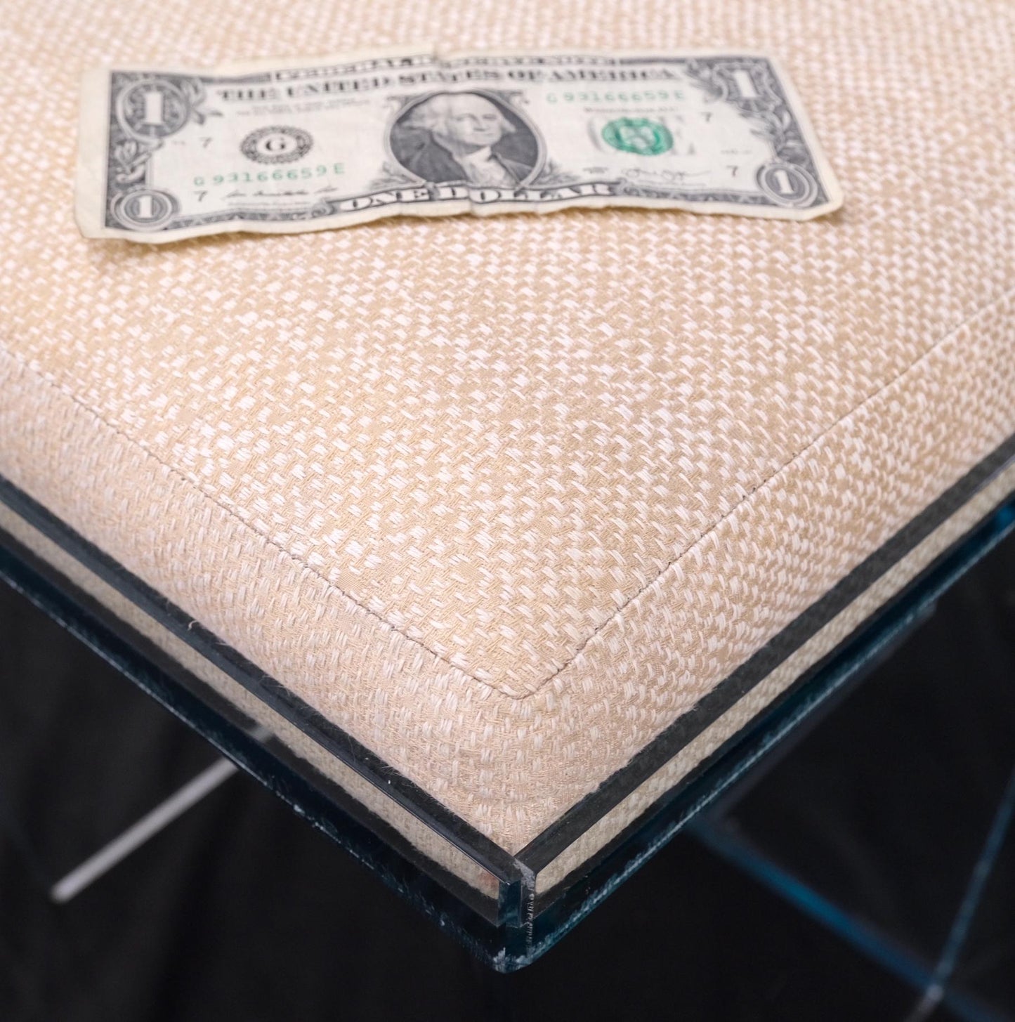 EstablishedLines Charles Hollis Jones 'Wisteria' Lucite Dining Chair Introduced, 1968