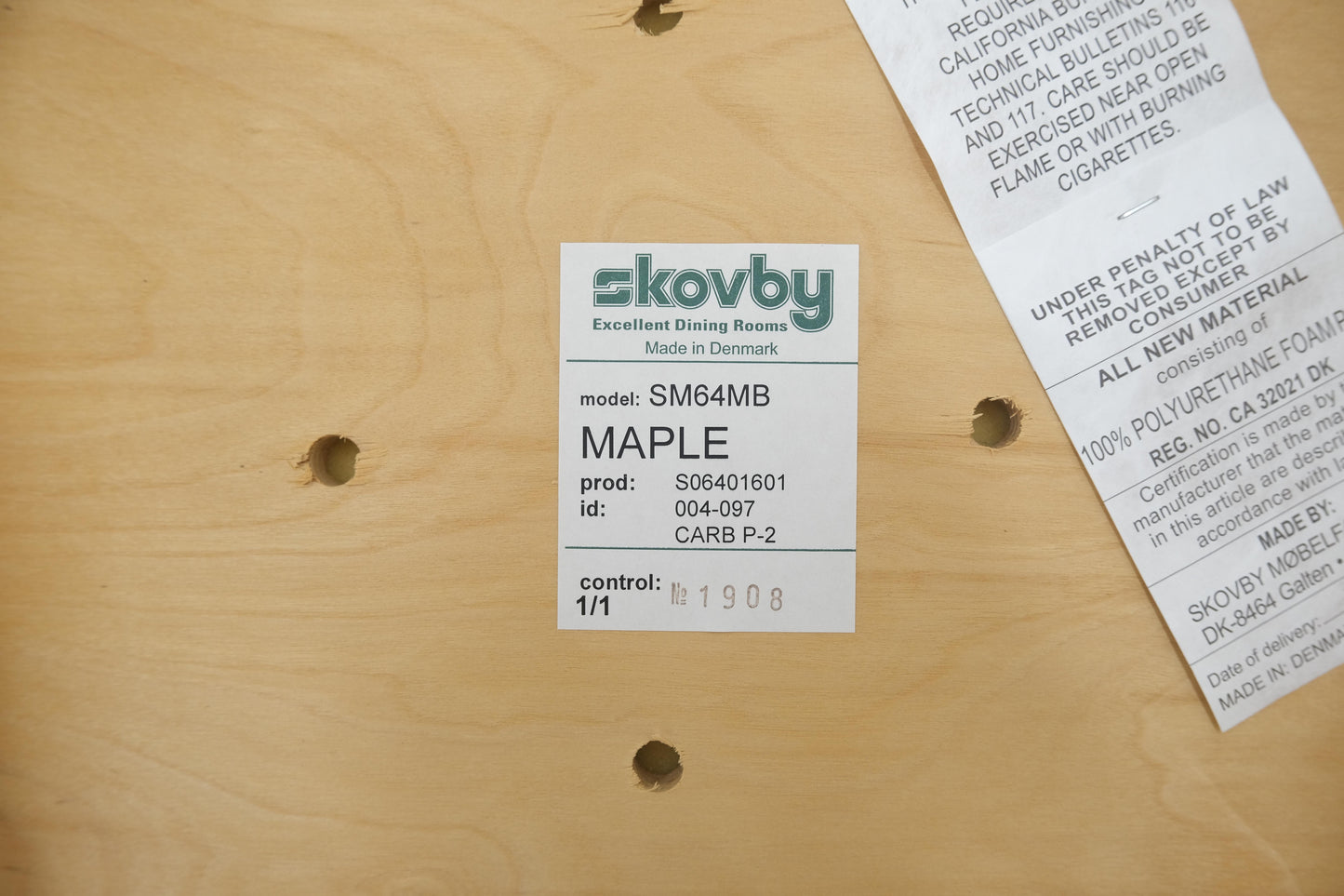 EstablishedLines Rare Blond Maple Round Expandable Dining Table 6 Chairs Set Set Denmark MINT!