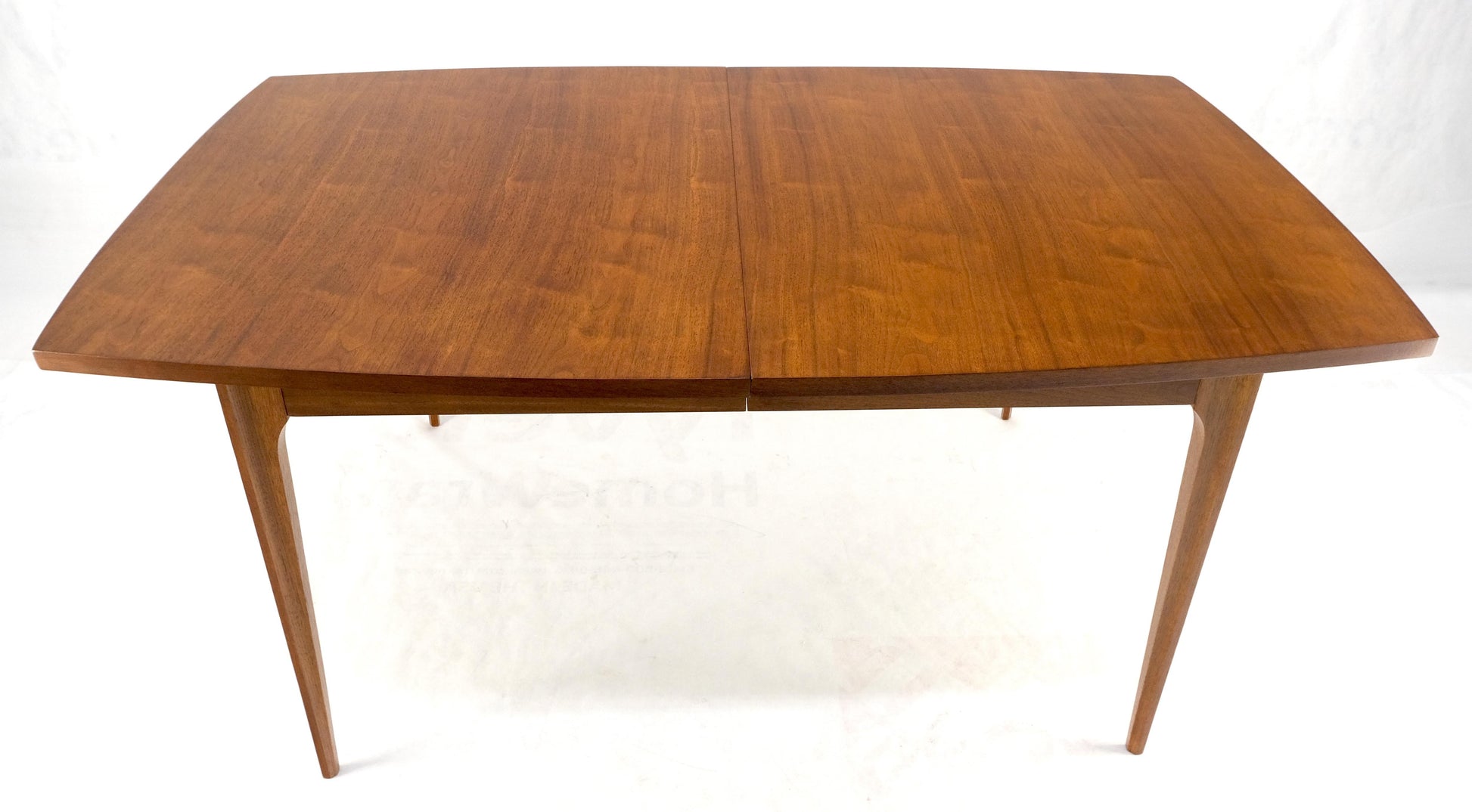 EstablishedLines Tapered Legs Walnut 3 Leaves Danish Mid Century 66" Long Dining Table MINT!