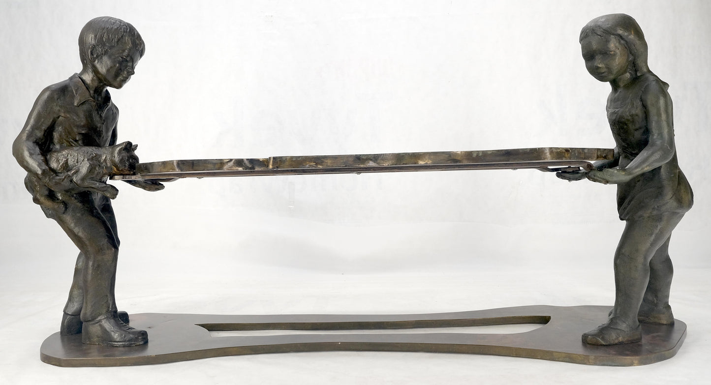 EstablishedLines Rare Signed Philip & Kelvin Laverne "Generation" Sculpture Coffee Table c 1970