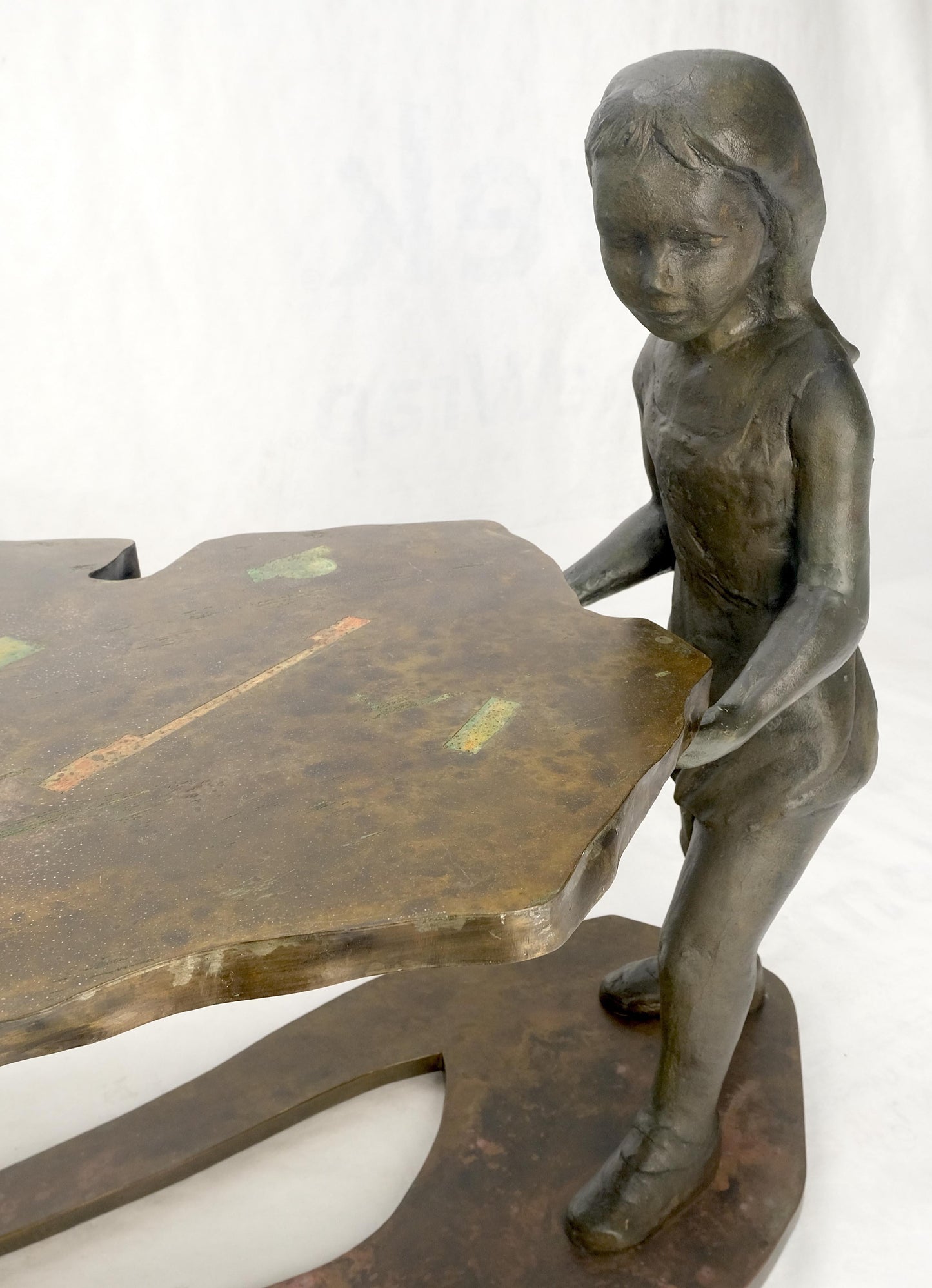 EstablishedLines Rare Signed Philip & Kelvin Laverne "Generation" Sculpture Coffee Table c 1970
