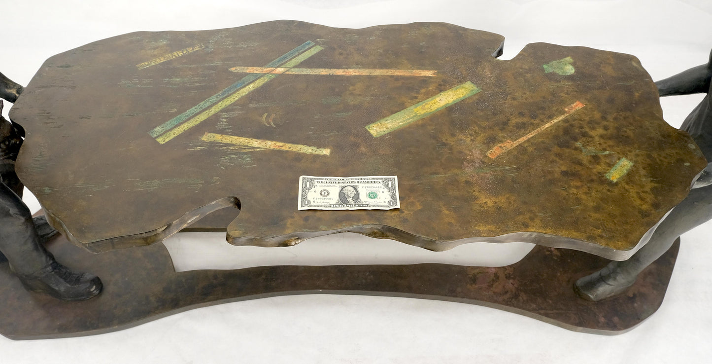 EstablishedLines Rare Signed Philip & Kelvin Laverne "Generation" Sculpture Coffee Table c 1970