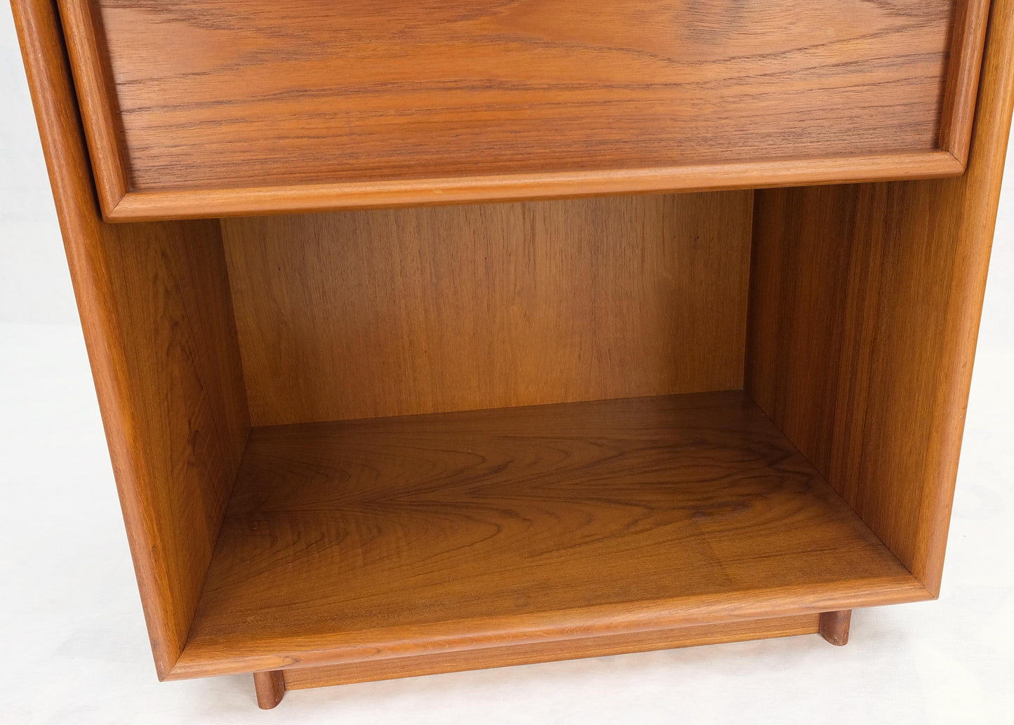 EstablishedLines Pair of Mid Century Danish Modern Teak One Drawer Nightstands End Tables MINT!