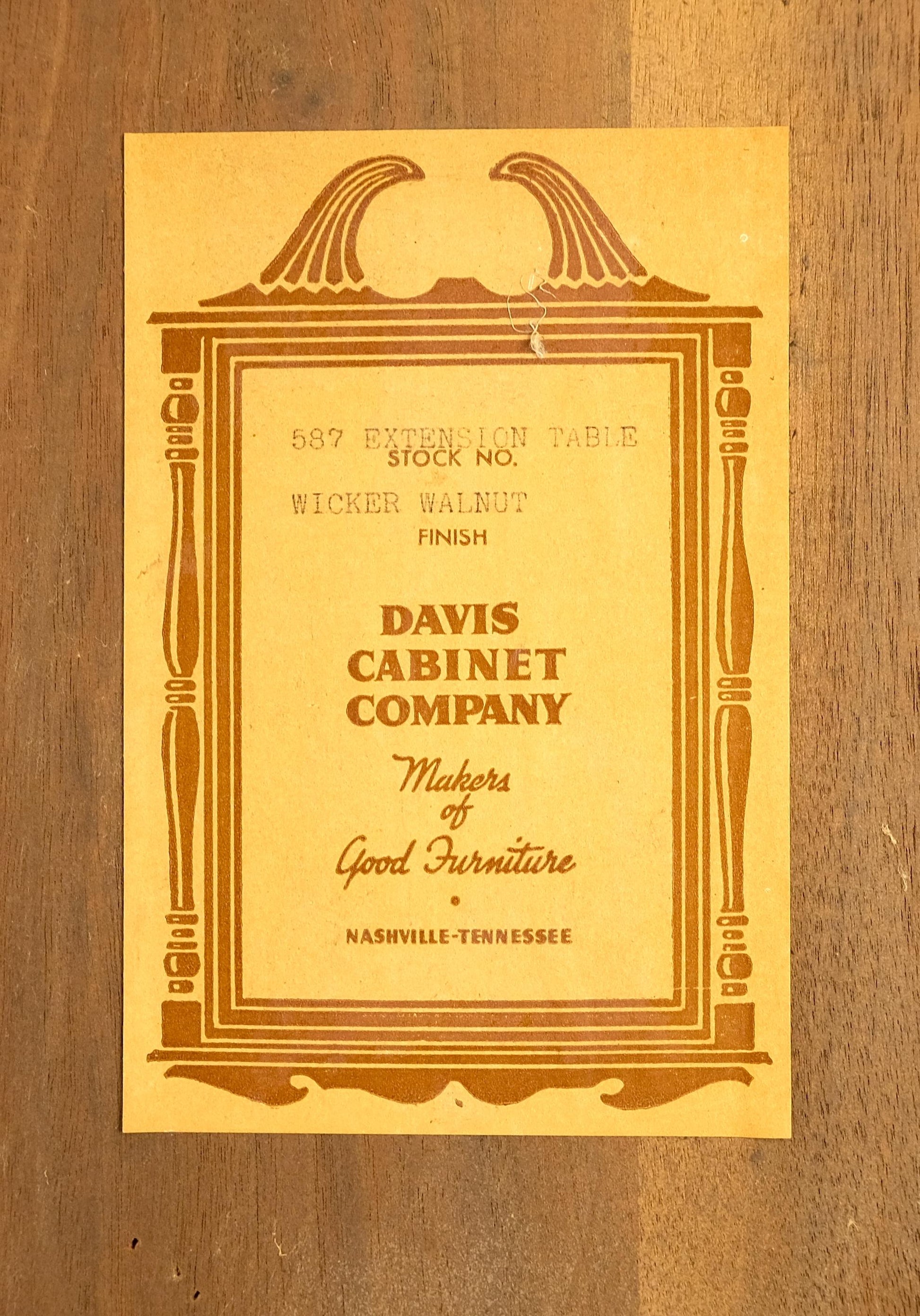 EstablishedLines Walnut Danish Mid Century Modern Tapered Leg 2 Boards 58" Long Dining Table MINT