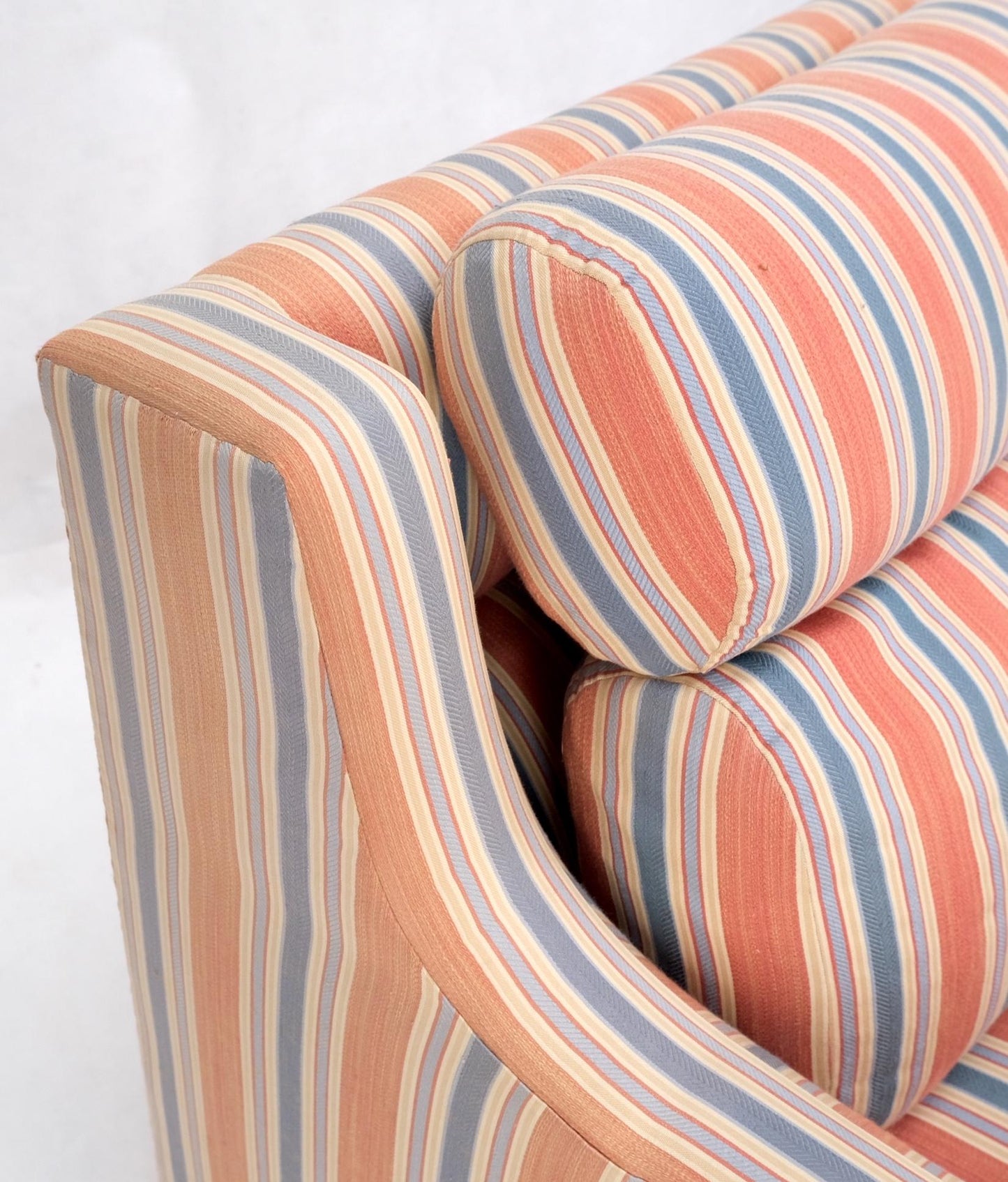 EstablishedLines Pair Mid Century Modern Lucite Base Floating Lounge Club Chairs