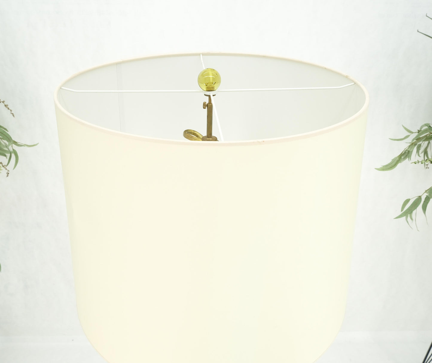 Blown Murano Glass & Brass c1950s Base Mid Century Modern Floor Lamp MINT