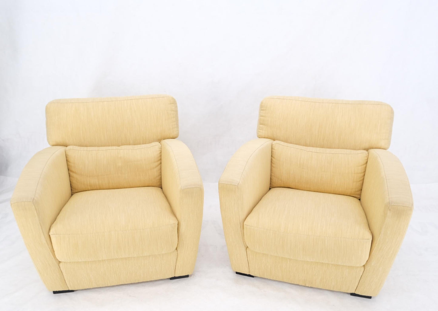 EstablishedLines Pair of Vintage Roche Bobois Club Lounge Arm Chairs Mid Century Modern MINT!
