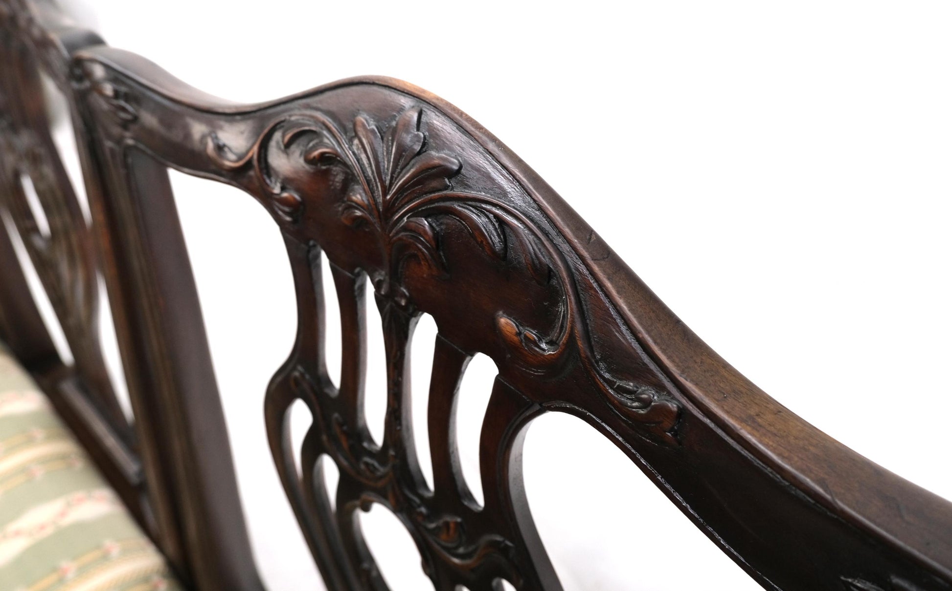 EstablishedLines 19th Century Triple Ball & Claw Armchair Style Settee Bench Sofa Chippendale