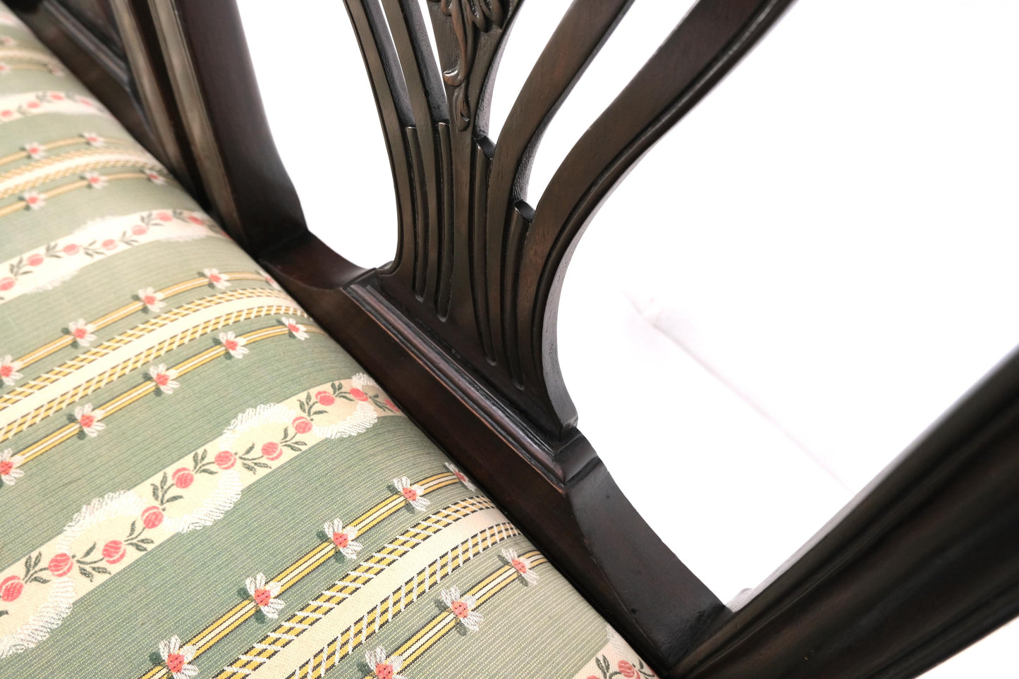 EstablishedLines 19th Century Triple Ball & Claw Armchair Style Settee Bench Sofa Chippendale