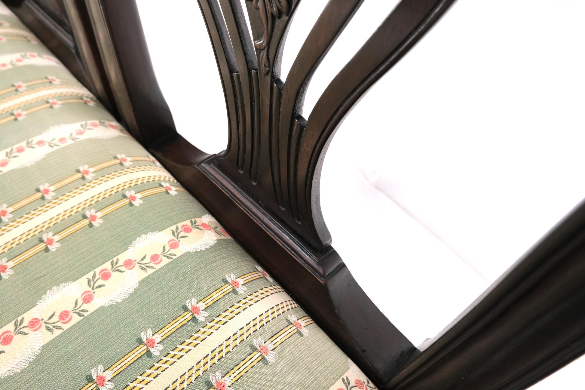 EstablishedLines 19th Century Triple Ball & Claw Armchair Style Settee Bench Sofa Chippendale