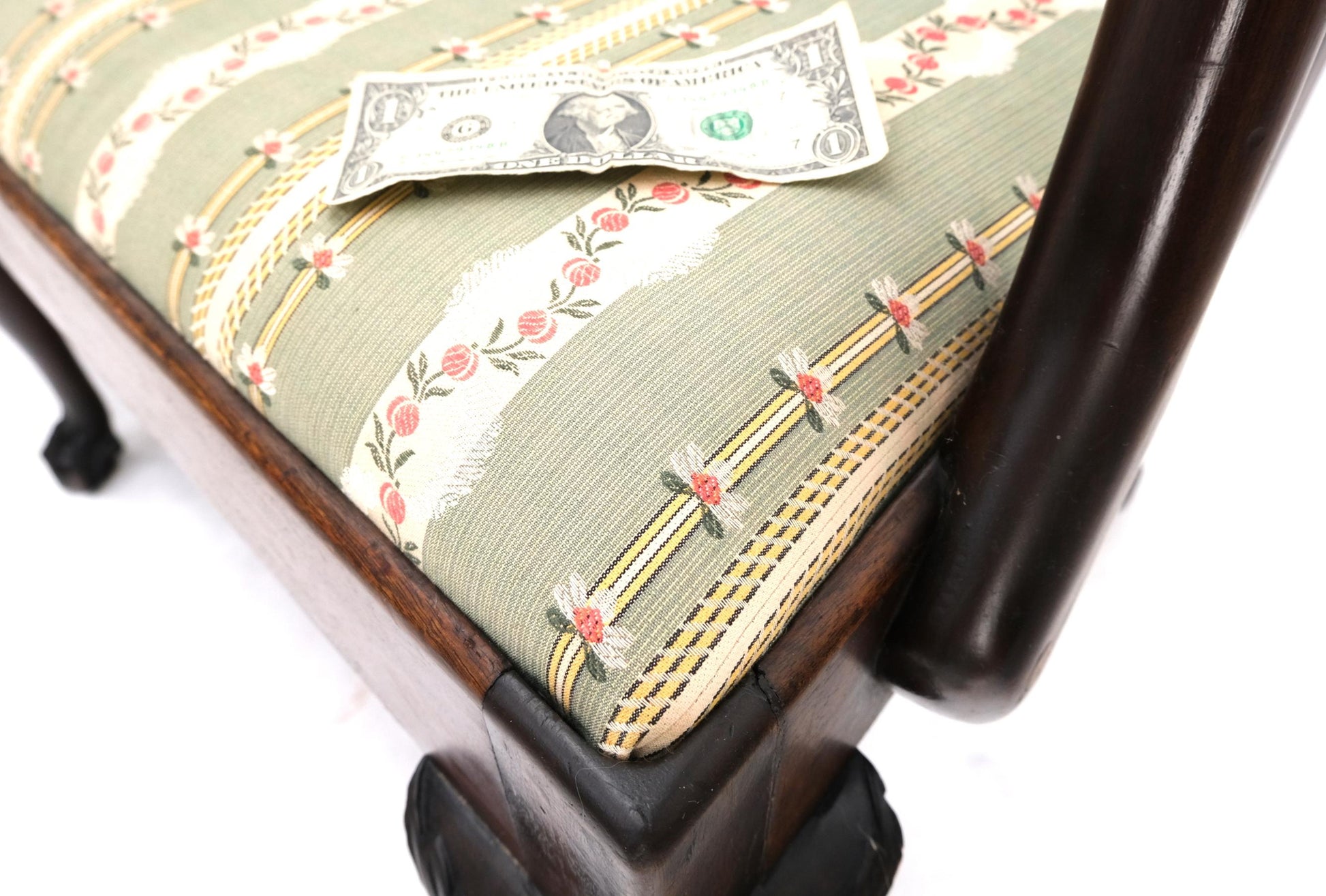 EstablishedLines 19th Century Triple Ball & Claw Armchair Style Settee Bench Sofa Chippendale