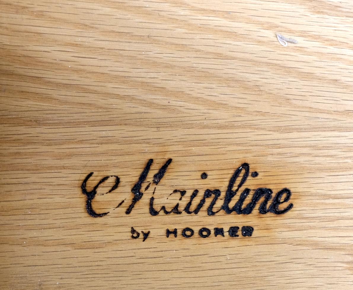 EstablishedLines Light American Walnut Multi Drawer Sliding Cane Doors Dowel Leg Long Credenza