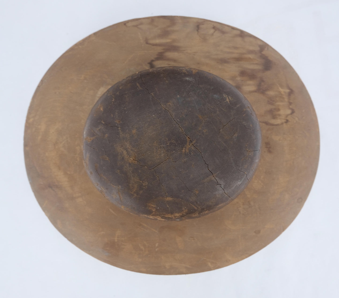 EstablishedLines Antique Solid Wood 2 Parts Hat From