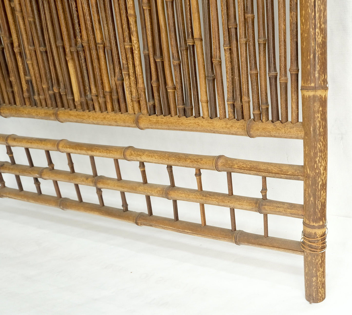 EstablishedLines Pair of Japanese Modern Bamboo Room Dividers Screens Decorative Panels Wall Art