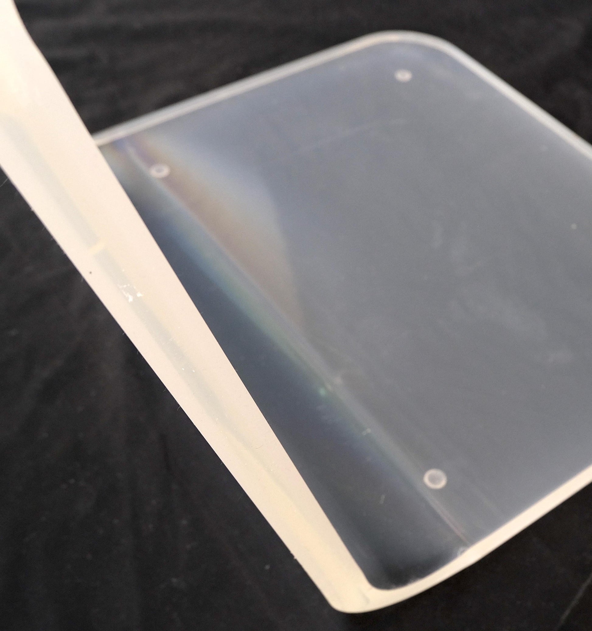 EstablishedLines Bent Thick Heavy Lucite Side Z Dining Side Chair Mid-Century Modern