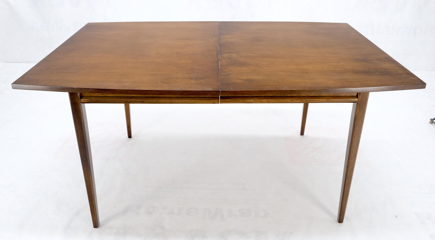 American Walnut Danish Mid Century Modern Style Dining Table 2 Extension Boards