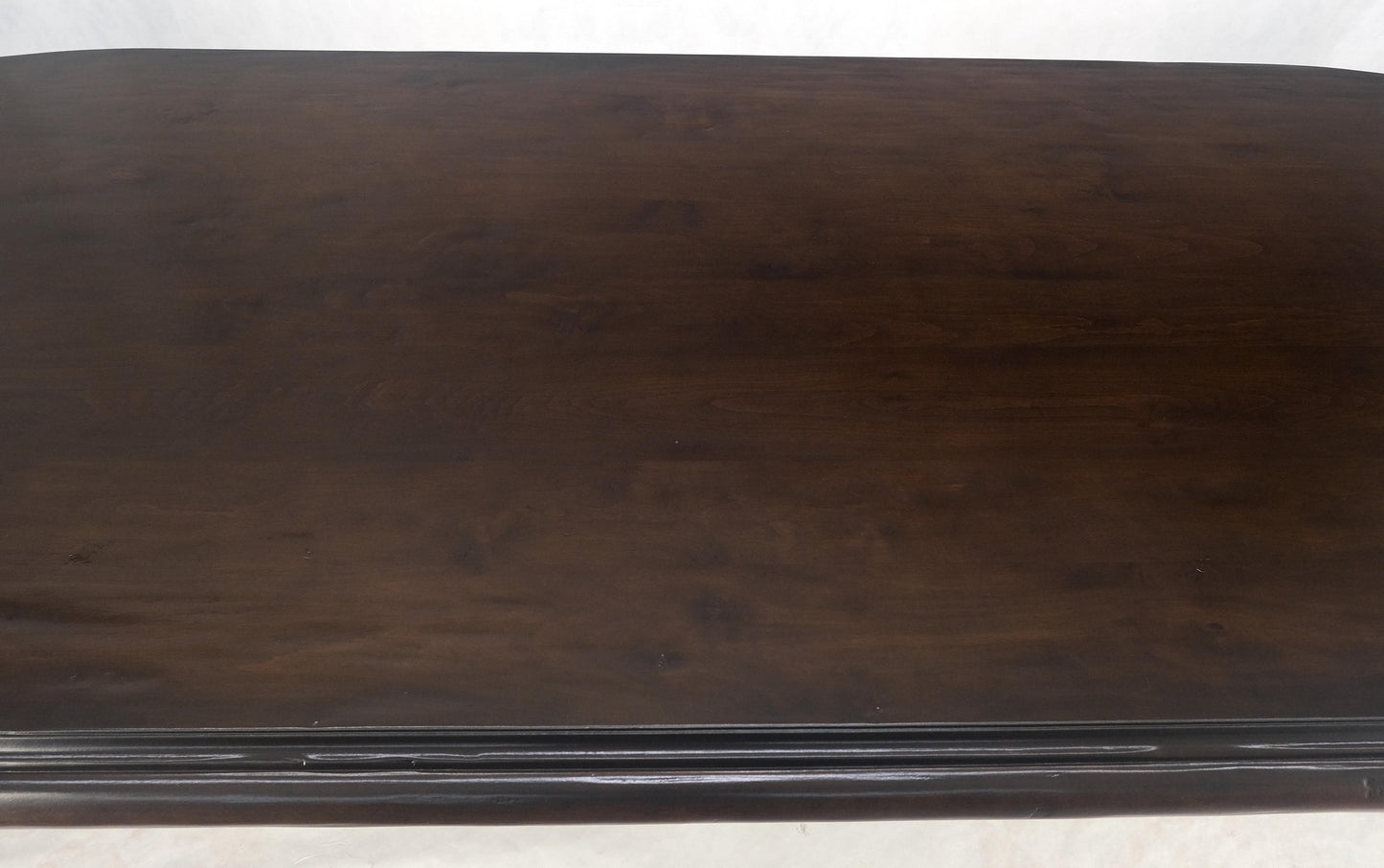 EstablishedLines Large 10' Long Heavily Carved Base Scroll Shape Thick Top Dining Table MINT
