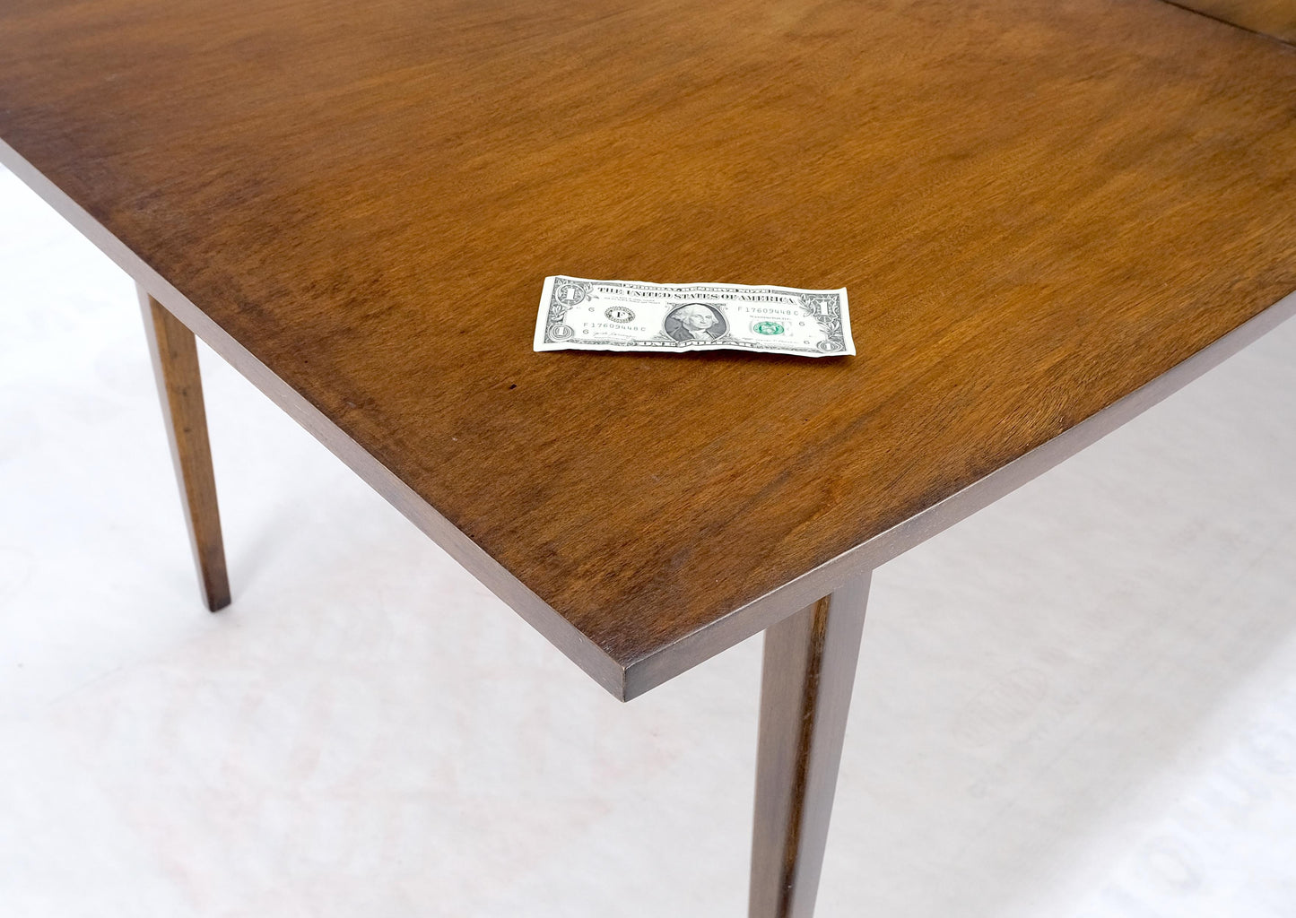 American Walnut Danish Mid Century Modern Style Dining Table 2 Extension Boards