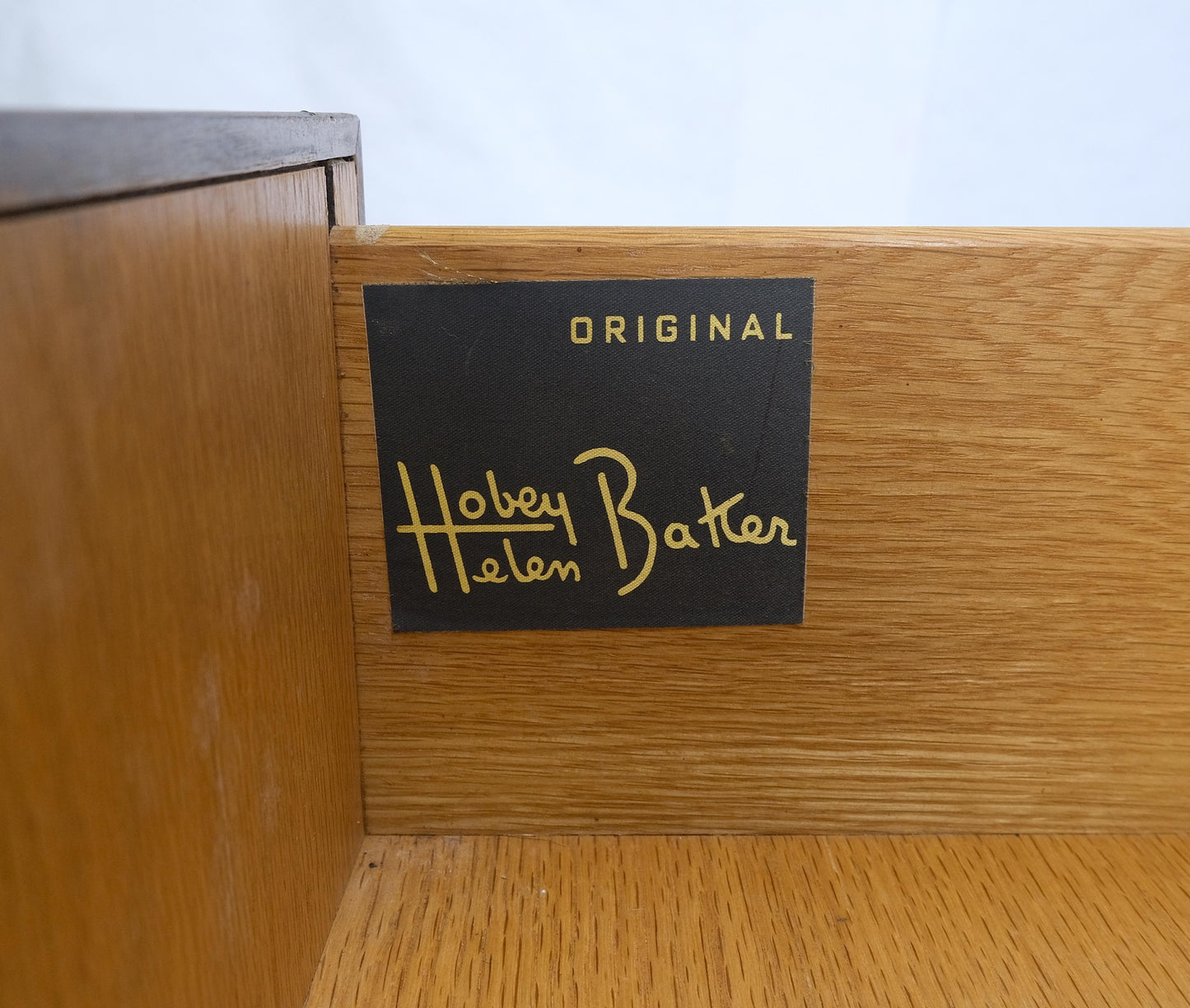 EstablishedLines Baker Modern Light Walnut 2 Doors 6 Drawers High Gentleman's Chest Dresser MINT!