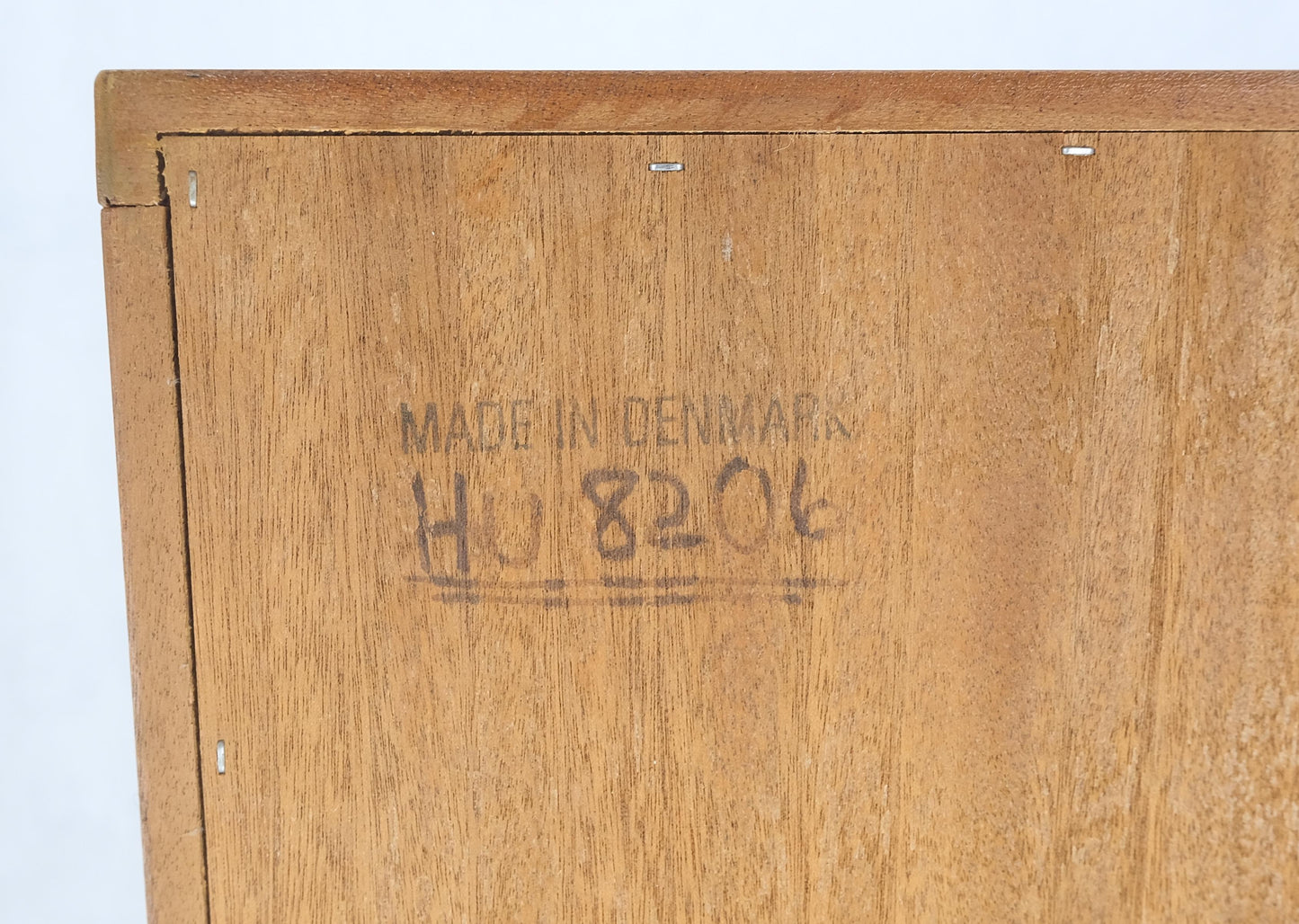 Danish Mid Century Modern Tambour Doors Multi Compartment 4 Drawer Shelves Chest