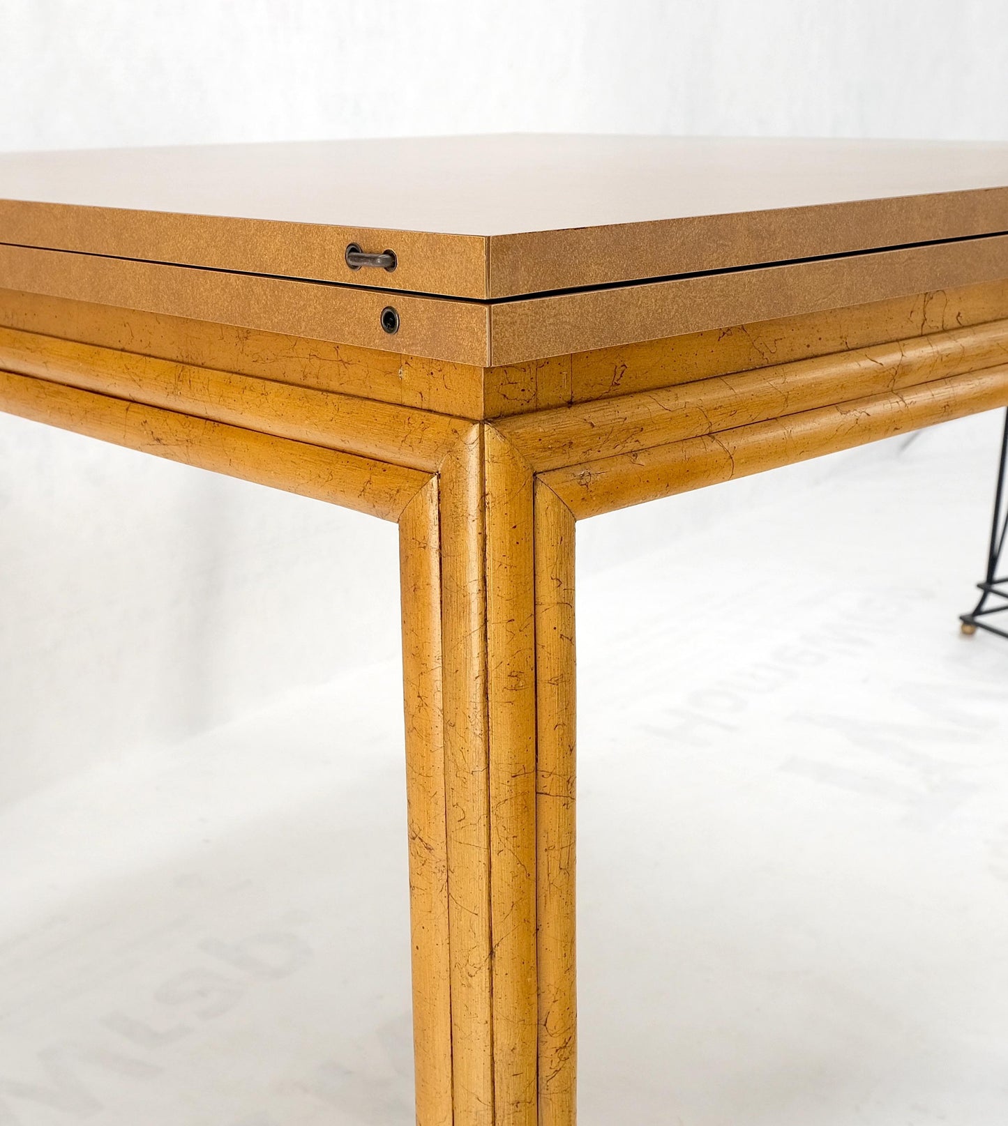 EstablishedLines Mid-Century Modern Flip Top Square Melamine Kitchen Dining Game Table MINT!