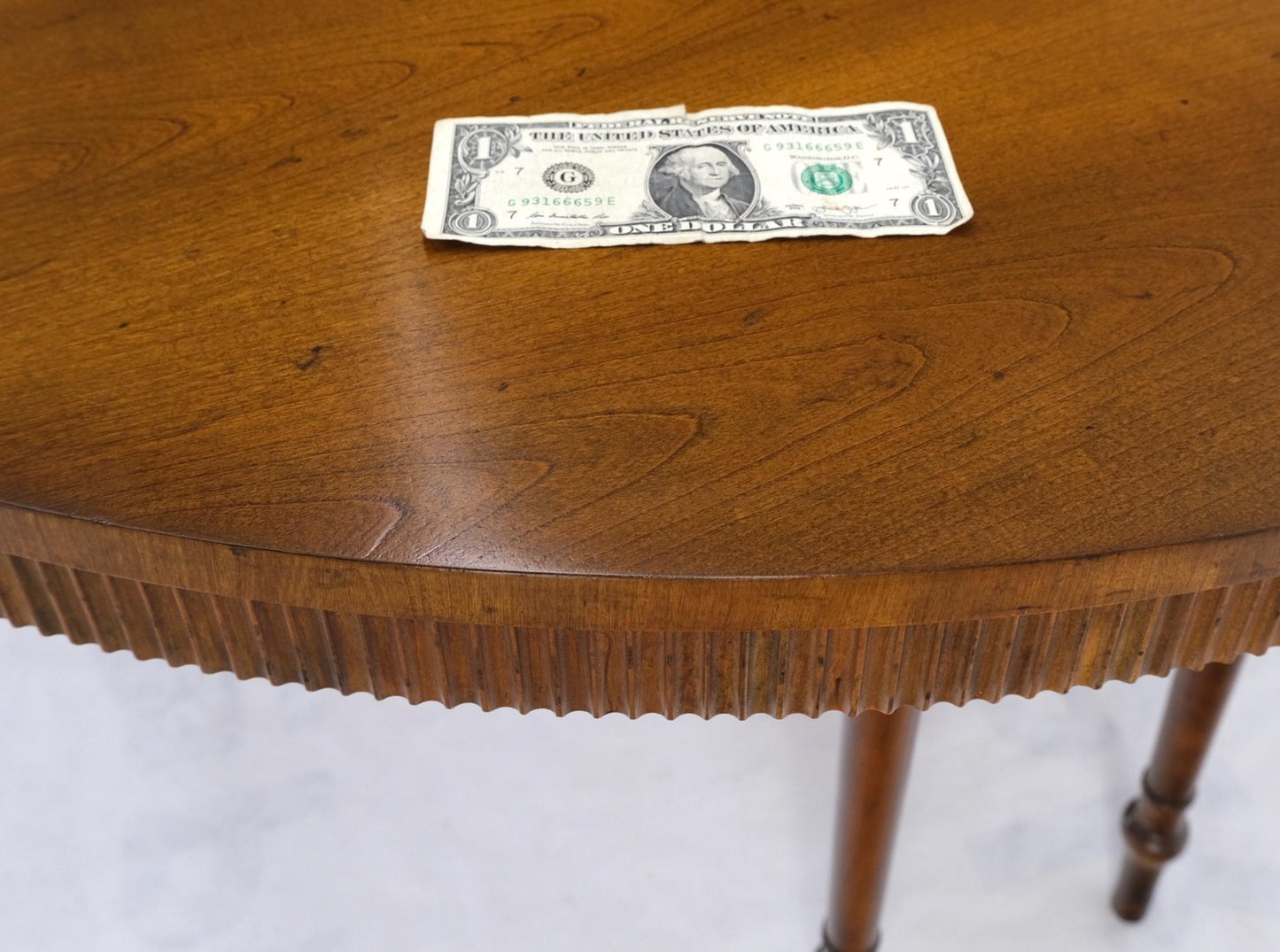 EstablishedLines Baker large Round Single Pedestal Base Three Extension Boards Dining Table MINT