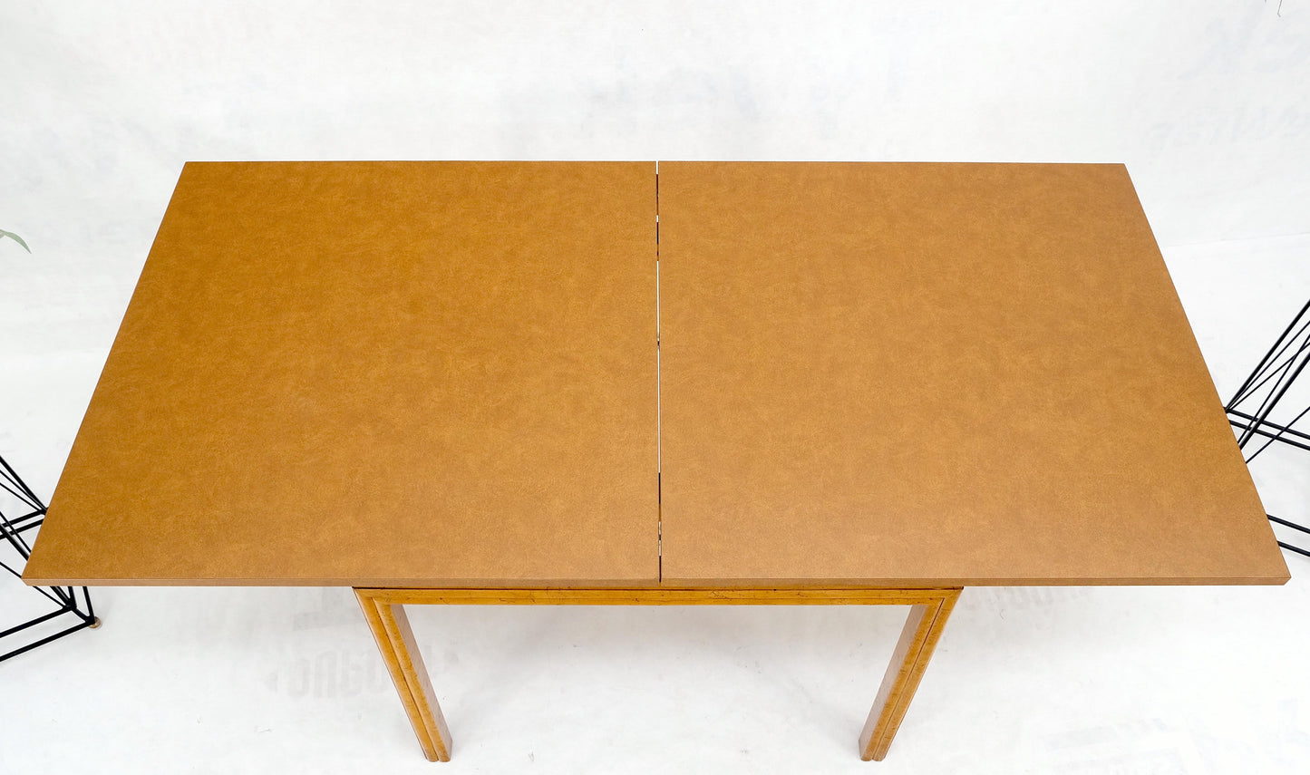 EstablishedLines Mid-Century Modern Flip Top Square Melamine Kitchen Dining Game Table MINT!