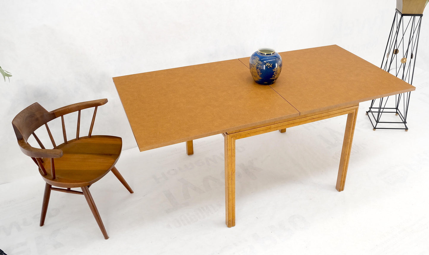 EstablishedLines Mid-Century Modern Flip Top Square Melamine Kitchen Dining Game Table MINT!