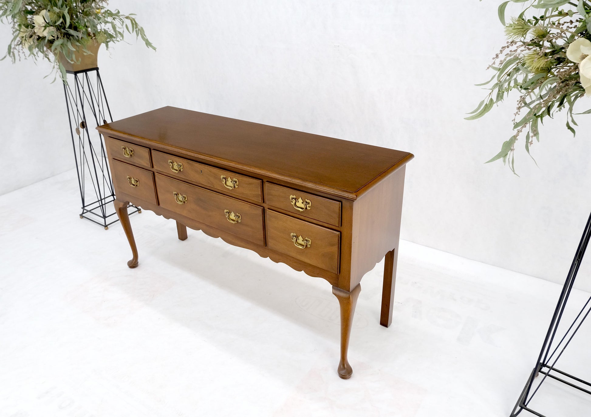 EstablishedLines Kittinger Light Mahogany Queen Anne 6 Drawer Sideboard Server Credenza MINT!