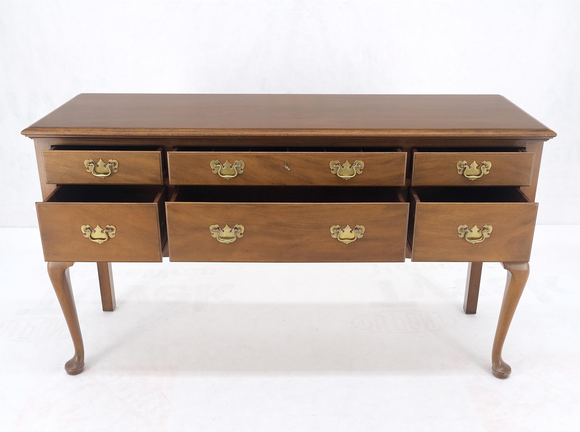 EstablishedLines Kittinger Light Mahogany Queen Anne 6 Drawer Sideboard Server Credenza MINT!