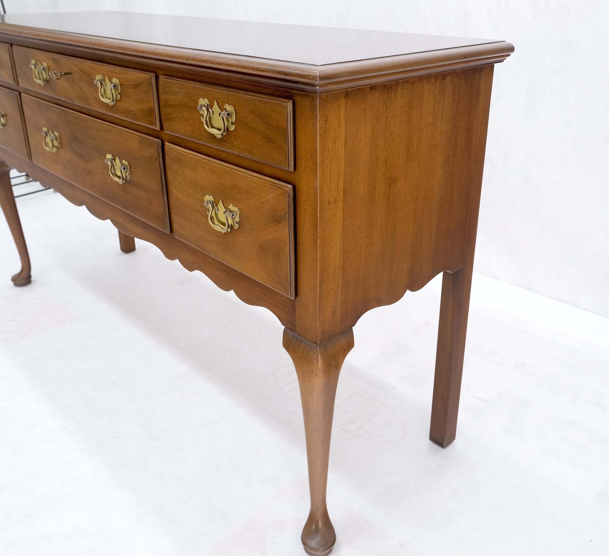EstablishedLines Kittinger Light Mahogany Queen Anne 6 Drawer Sideboard Server Credenza MINT!