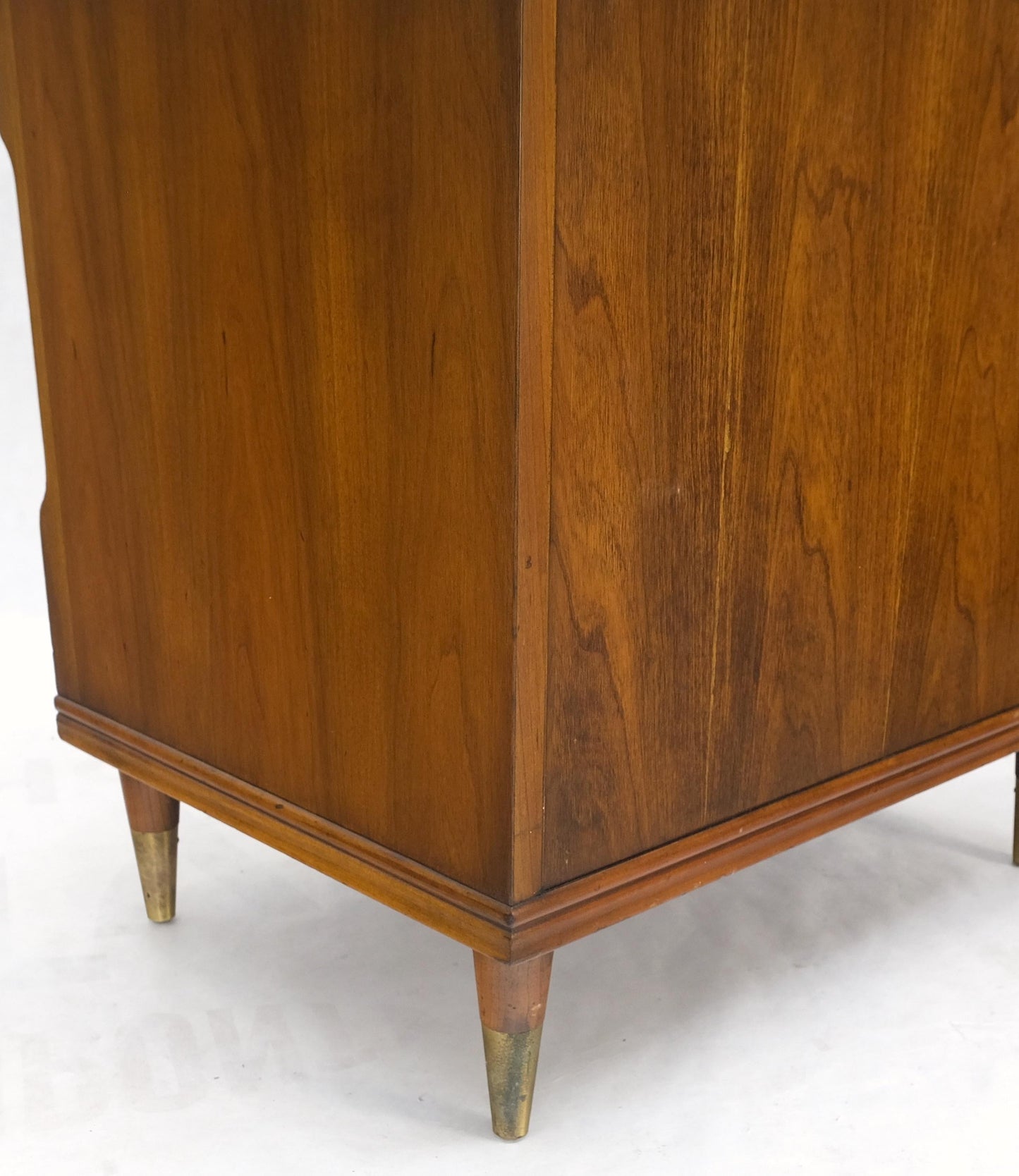 EstablishedLines Pair Widdicomb Campaign Style Solid Cherry Brass Pulls Night Stands Tables MINT!