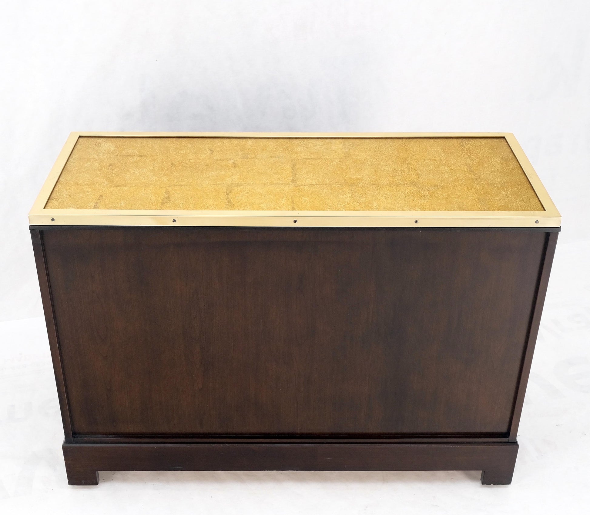 EstablishedLines Campaign Style 6 Drawers Brass Drop Pulls Mid-Century Modern Bachelor Chest Mint