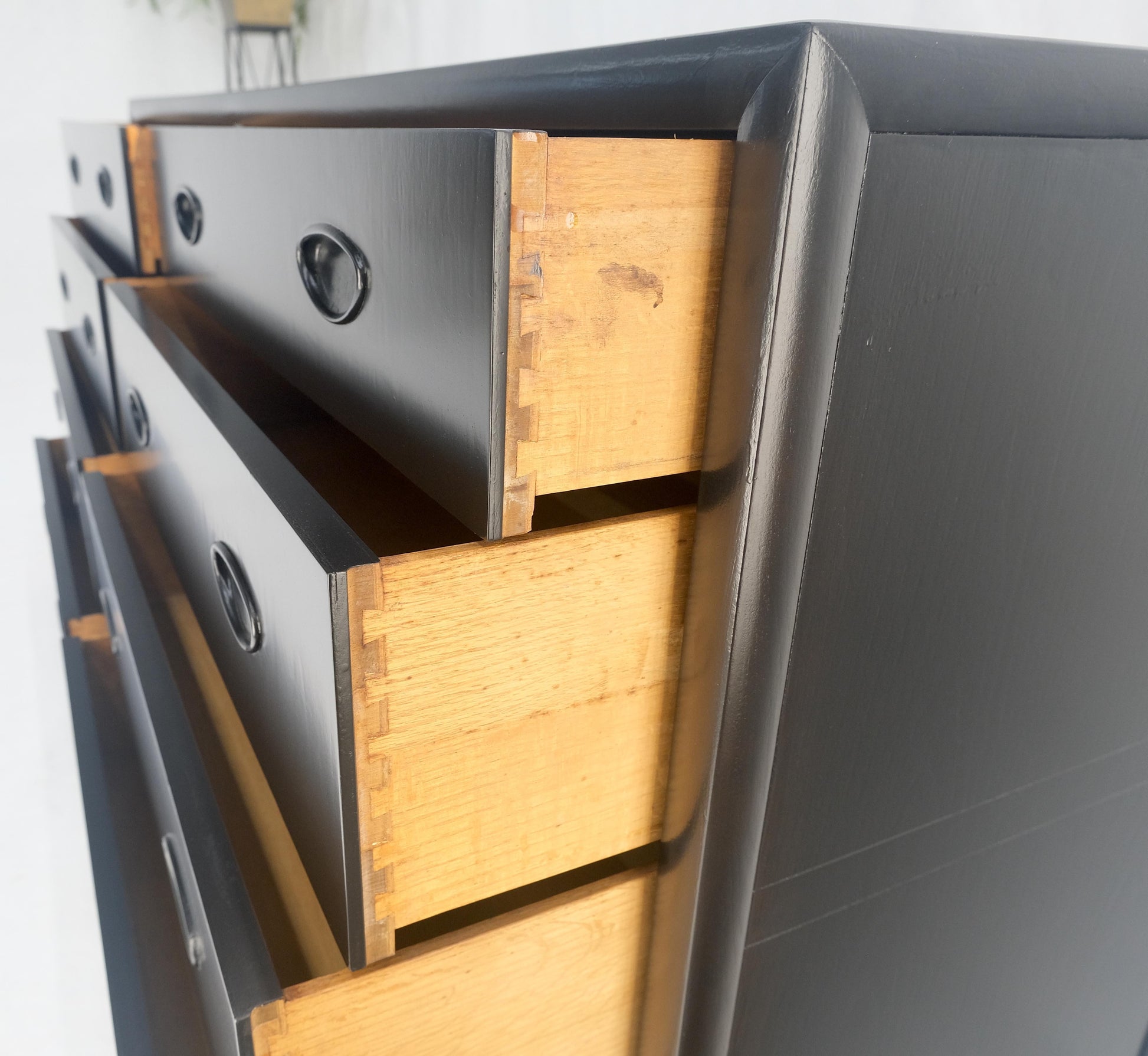 EstablishedLines Michael Taylor Baker 8 Drawers Ebonized Double Dresser Credenza Mid Century MINT