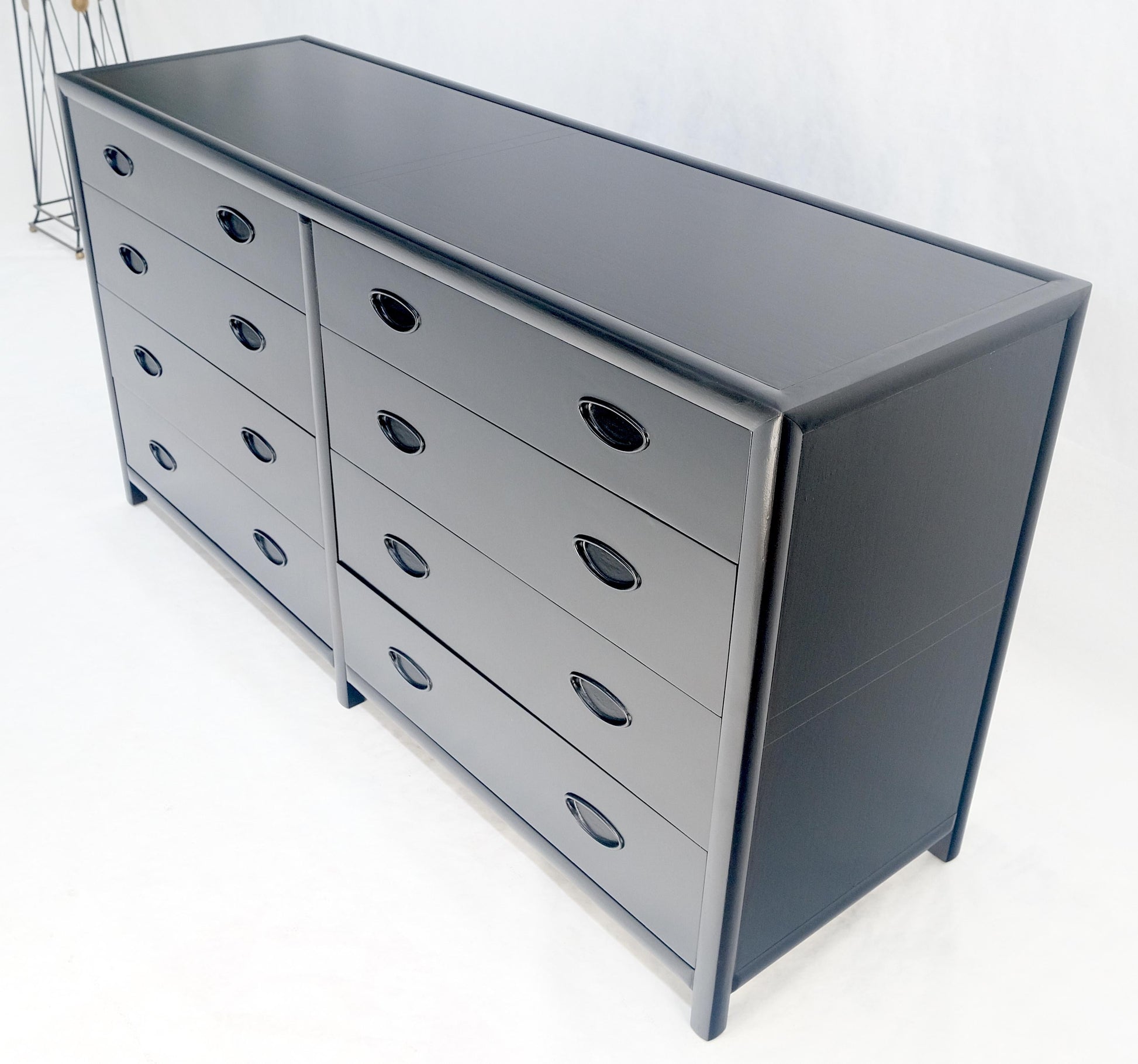 EstablishedLines Michael Taylor Baker 8 Drawers Ebonized Double Dresser Credenza Mid Century MINT
