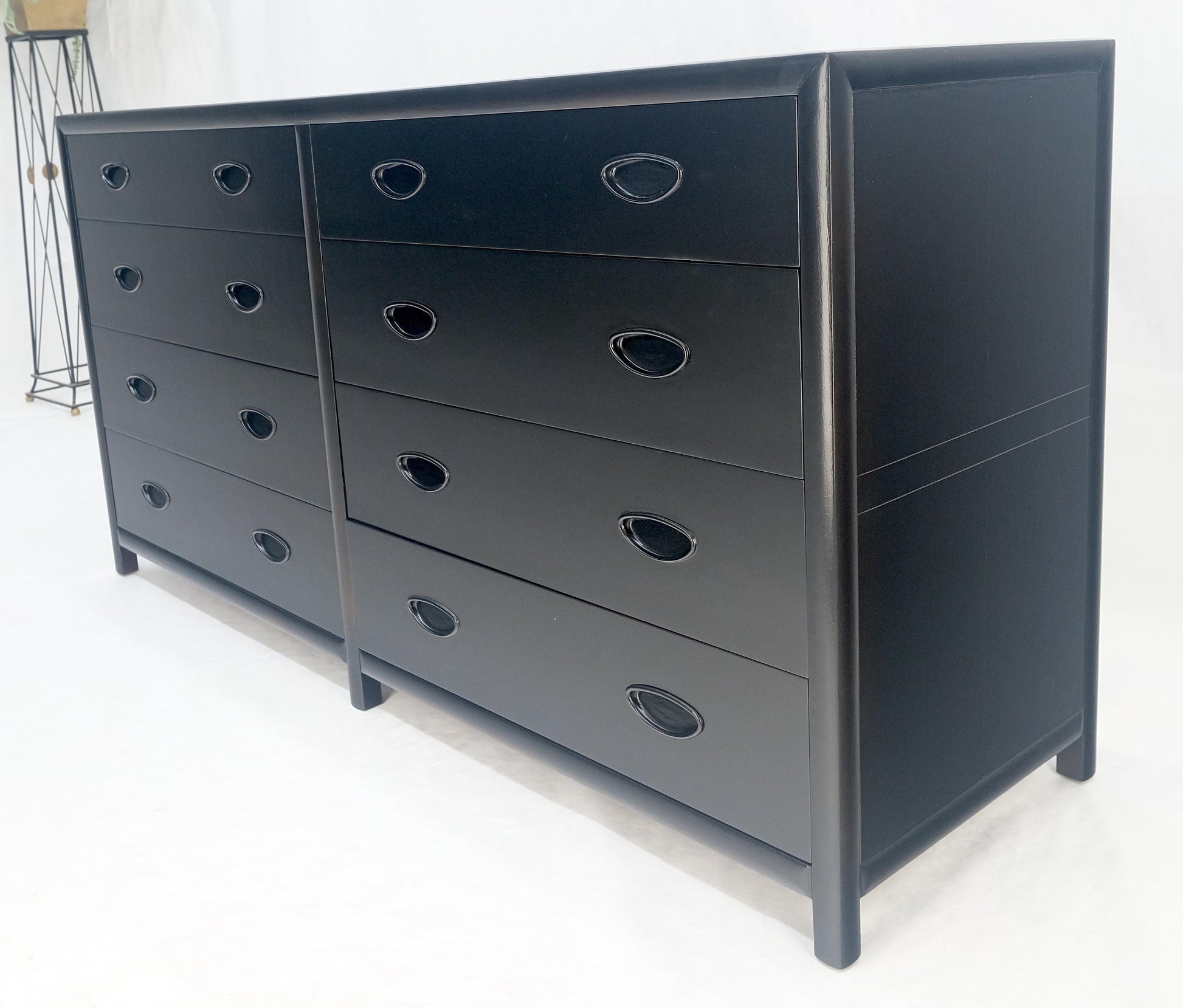 EstablishedLines Michael Taylor Baker 8 Drawers Ebonized Double Dresser Credenza Mid Century MINT