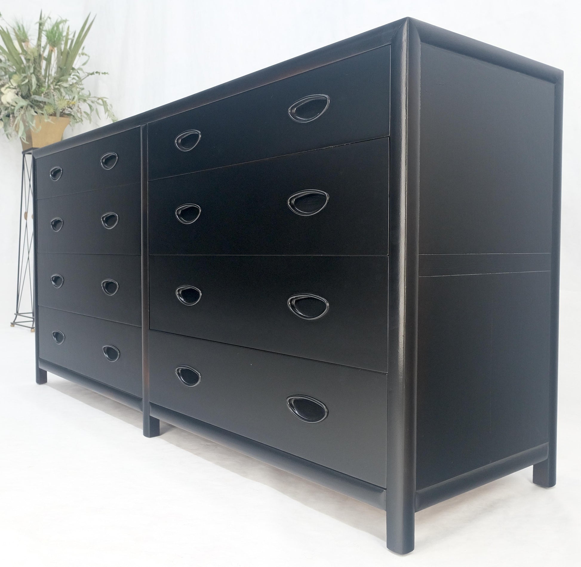 EstablishedLines Michael Taylor Baker 8 Drawers Ebonized Double Dresser Credenza Mid Century MINT