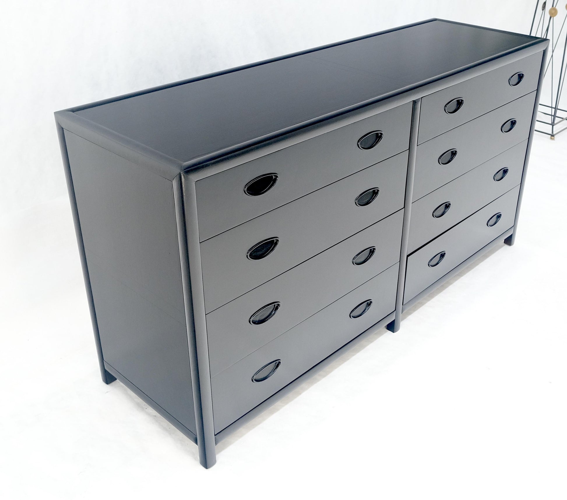 EstablishedLines Michael Taylor Baker 8 Drawers Ebonized Double Dresser Credenza Mid Century MINT