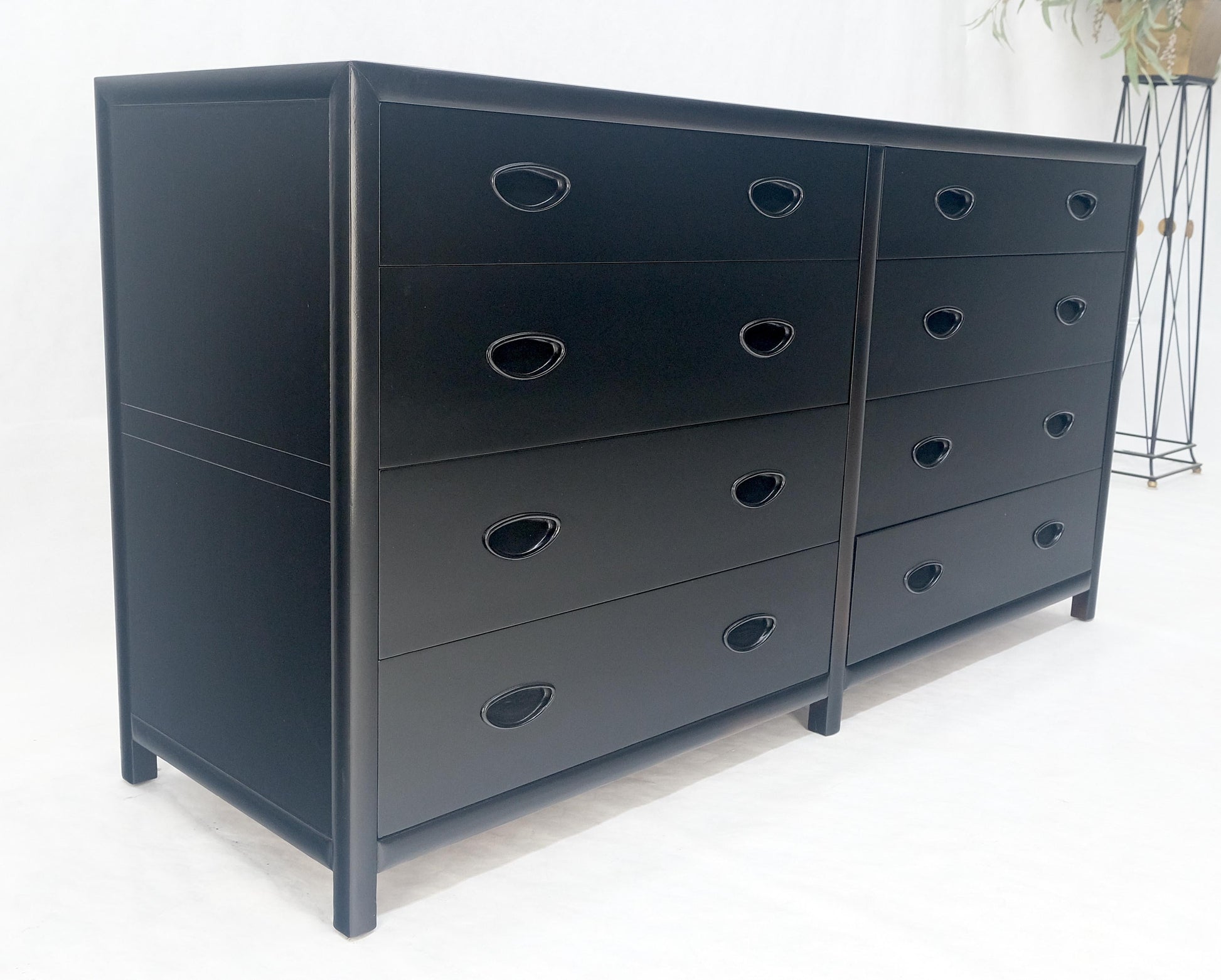 EstablishedLines Michael Taylor Baker 8 Drawers Ebonized Double Dresser Credenza Mid Century MINT