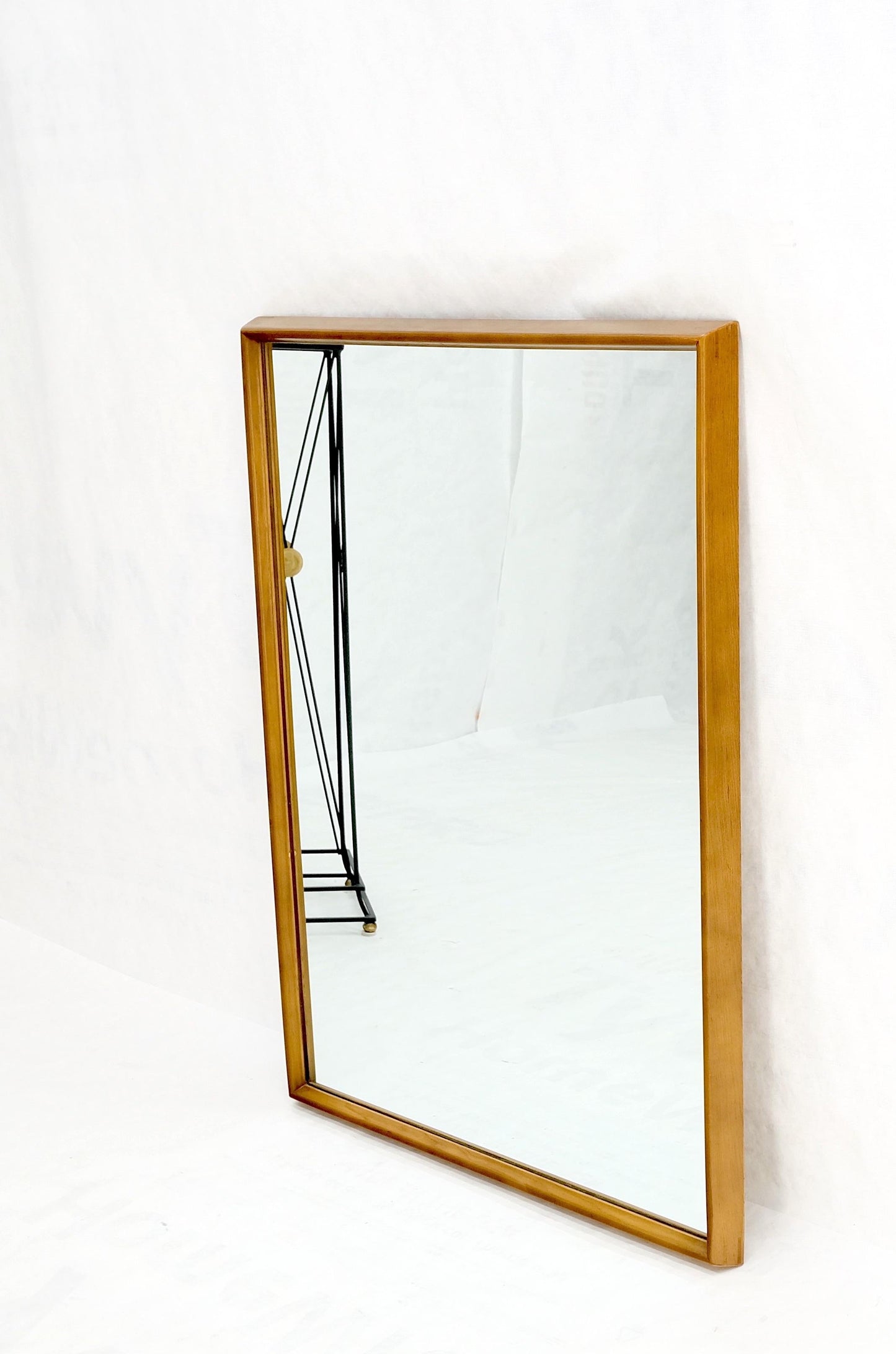 EstablishedLines Danish Mid Century Modern Sleek Frame Rectangle Wall Mirror MINT!