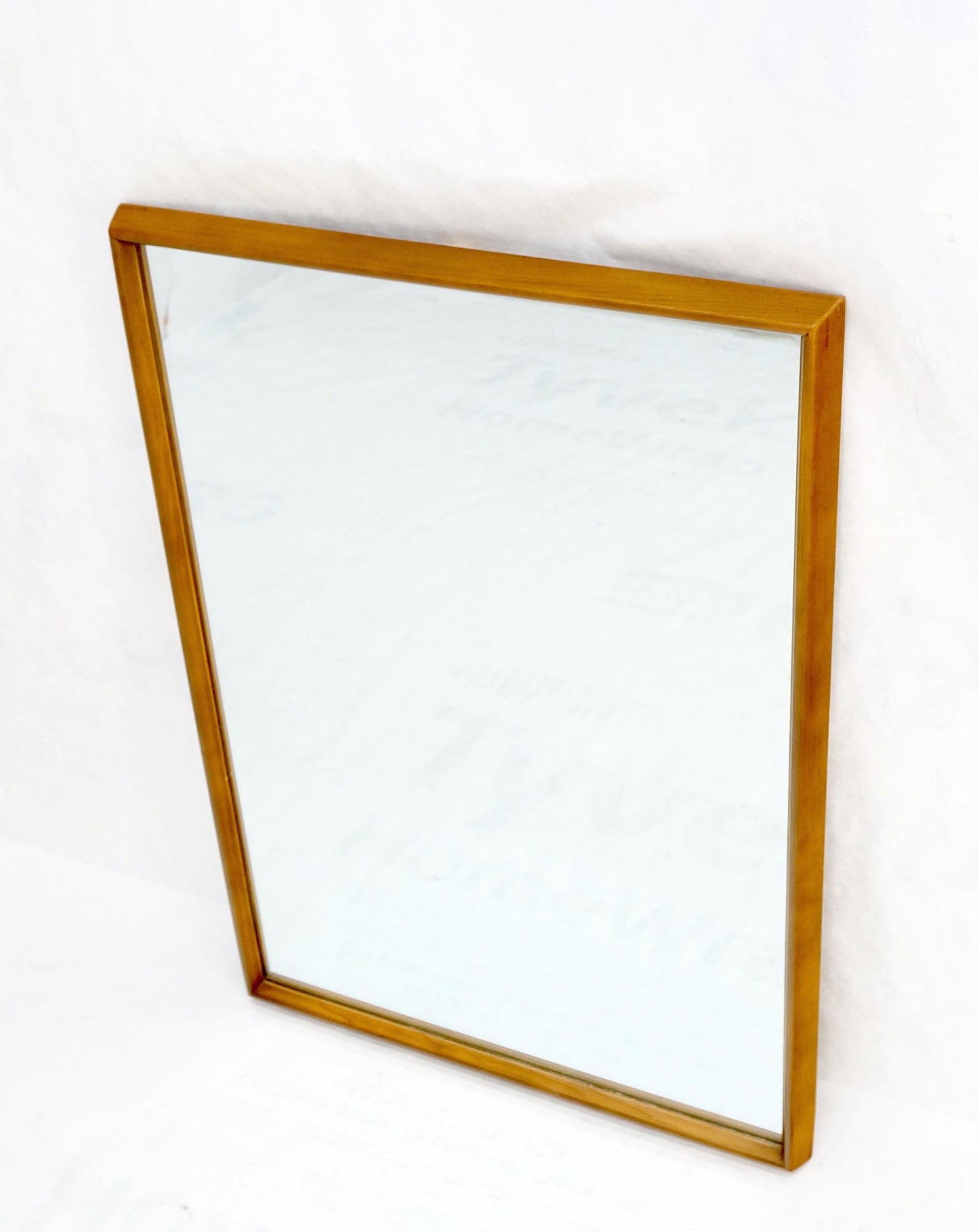 EstablishedLines Danish Mid Century Modern Sleek Frame Rectangle Wall Mirror MINT!