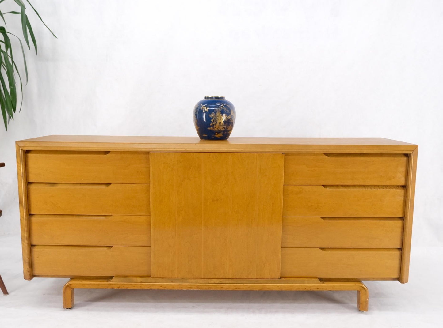 EstablishedLines Edmond Spence Swedish Danish Modern Long Birch 9 Drawers Credenza Dresser MINT