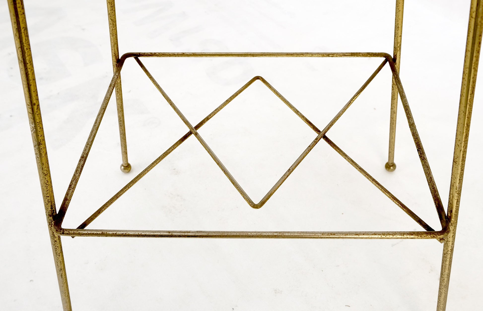 EstablishedLines 1950's Tony Paul Style Wire Base Porcelain Pottery Ash Tray MINT!