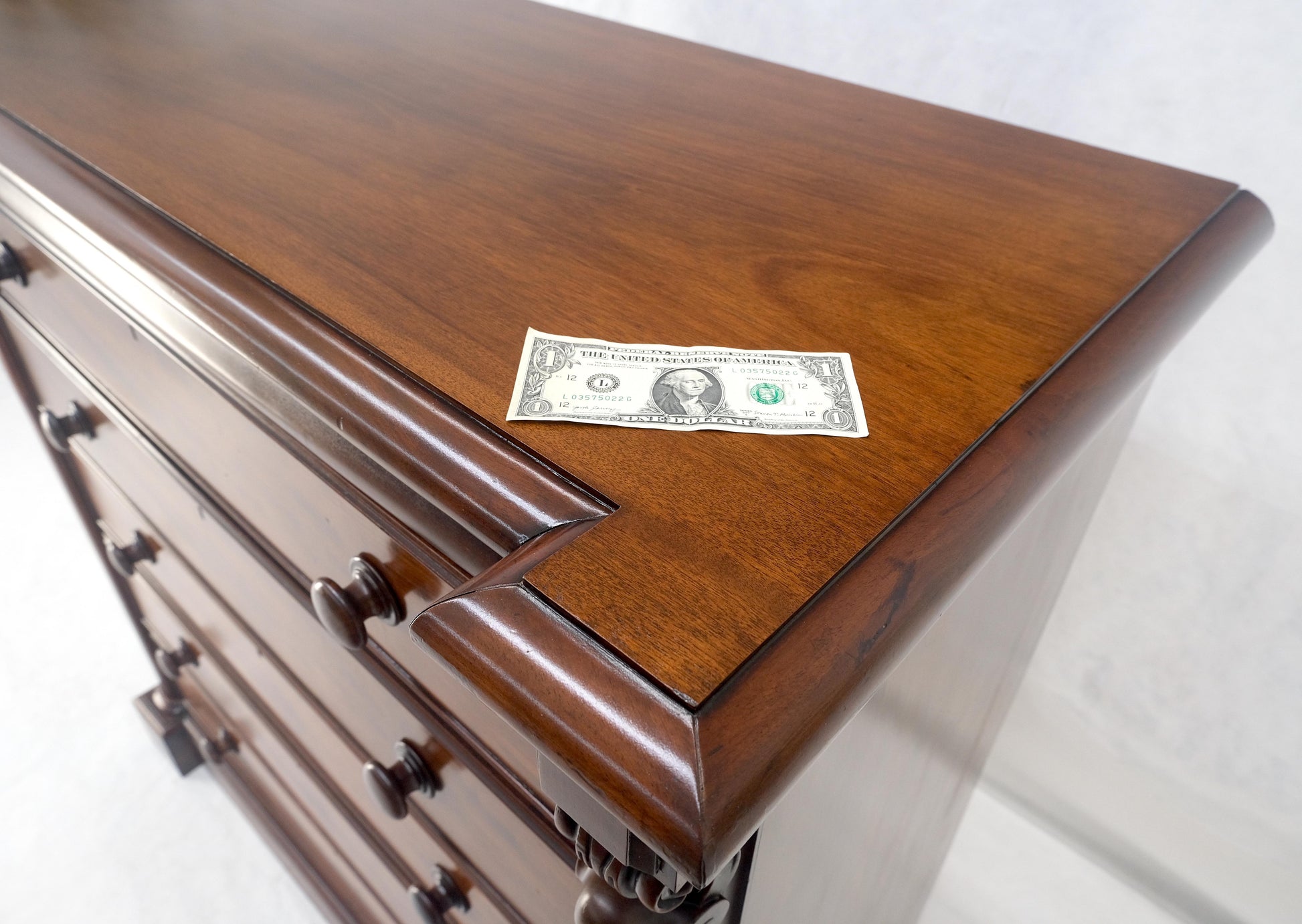 EstablishedLines 19th Century Wellington Mahogany Chest Of Drawers Secretary Desk Dovetails Clean