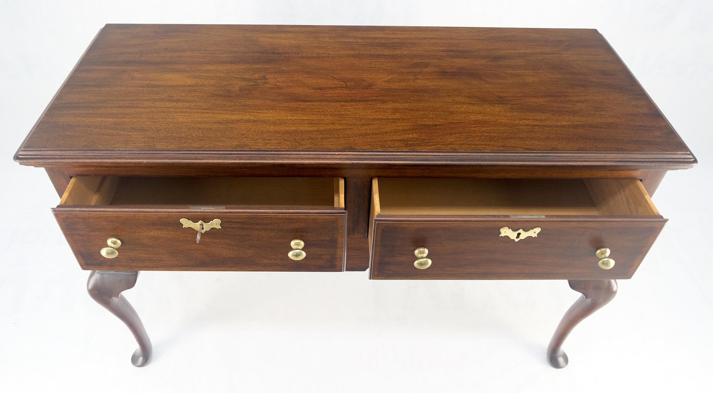 EstablishedLines Virginia Galleries Henkel Harris Mahogany Double Drawer Buffet Short Sideboard